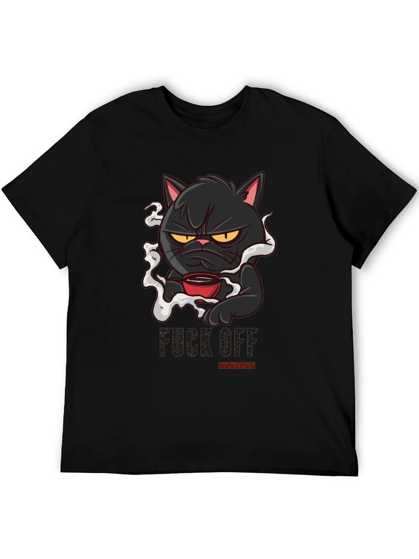 Grumpy Cat Coffee T-Shirt - Black
