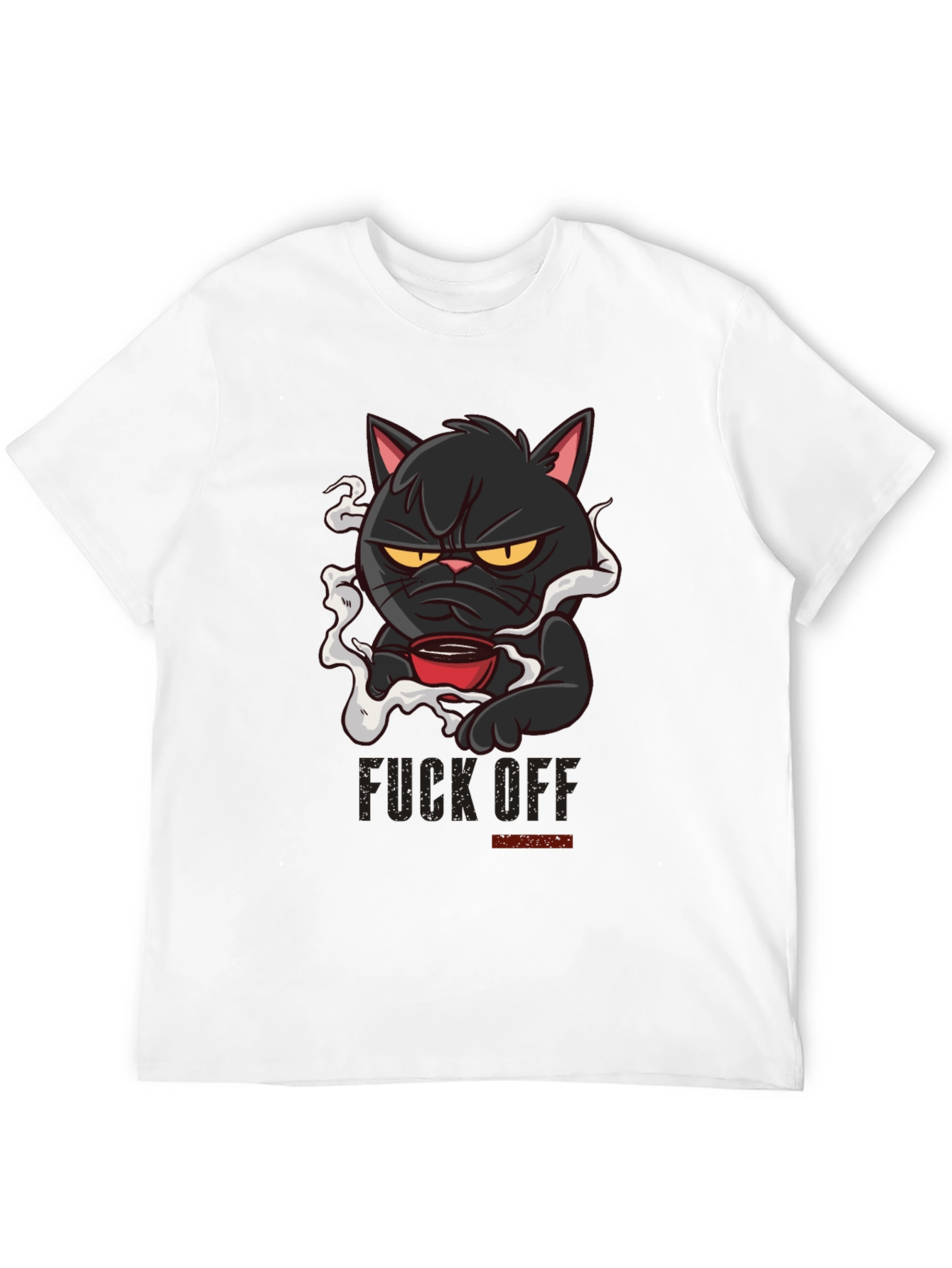 Grumpy Cat Coffee T-Shirt - Black