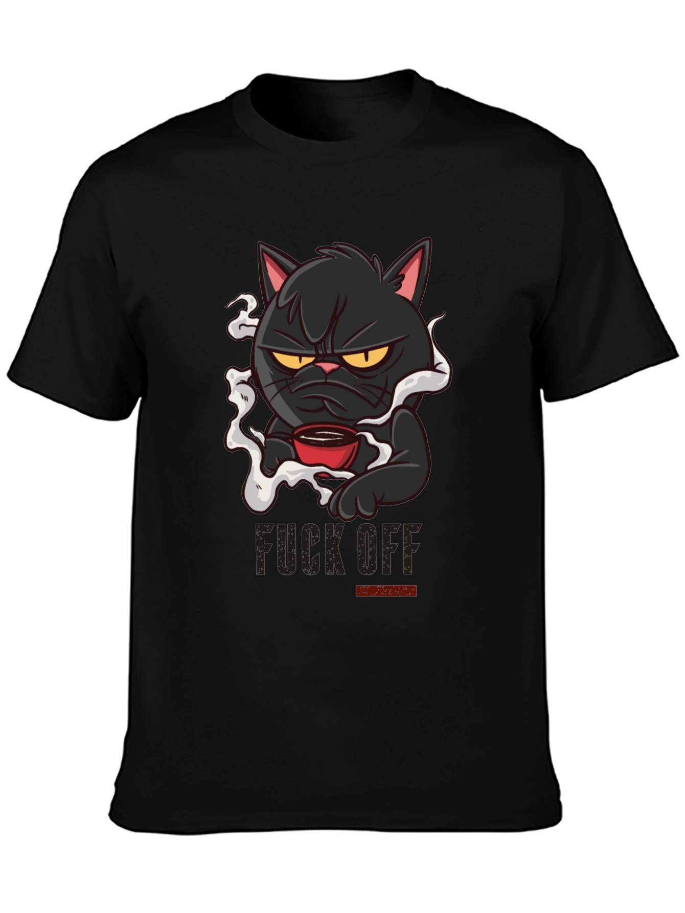Grumpy Cat Coffee T-Shirt - Black