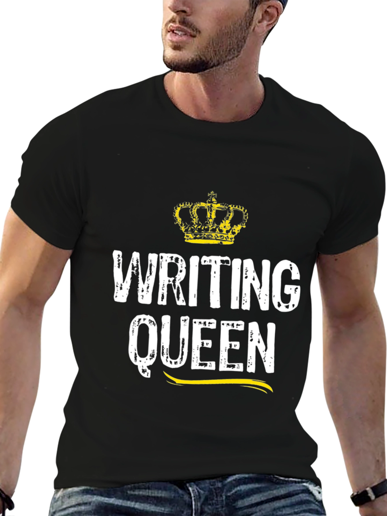 Writing Queen Black Tee