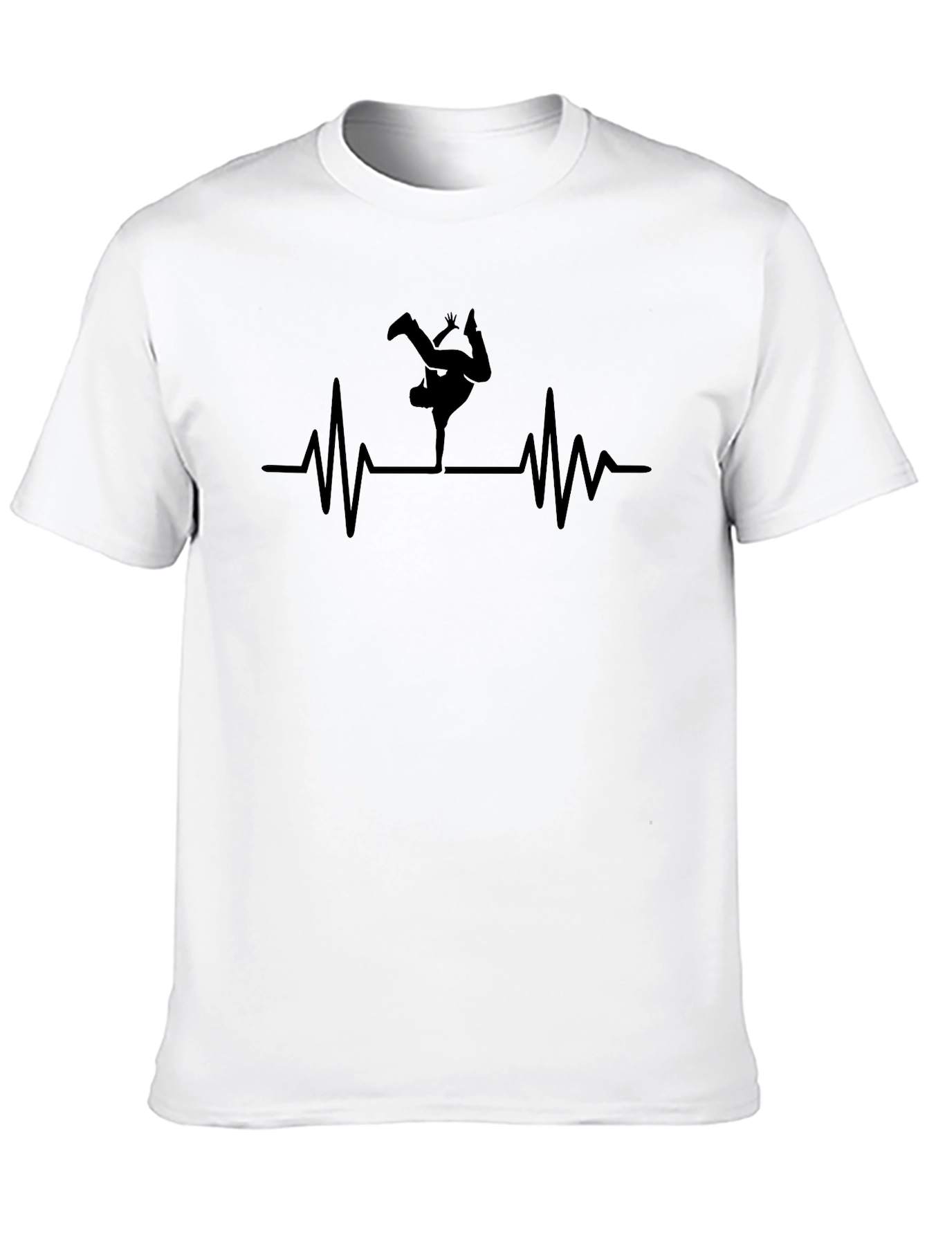 Breakdance Heartbeat T-Shirt - Black