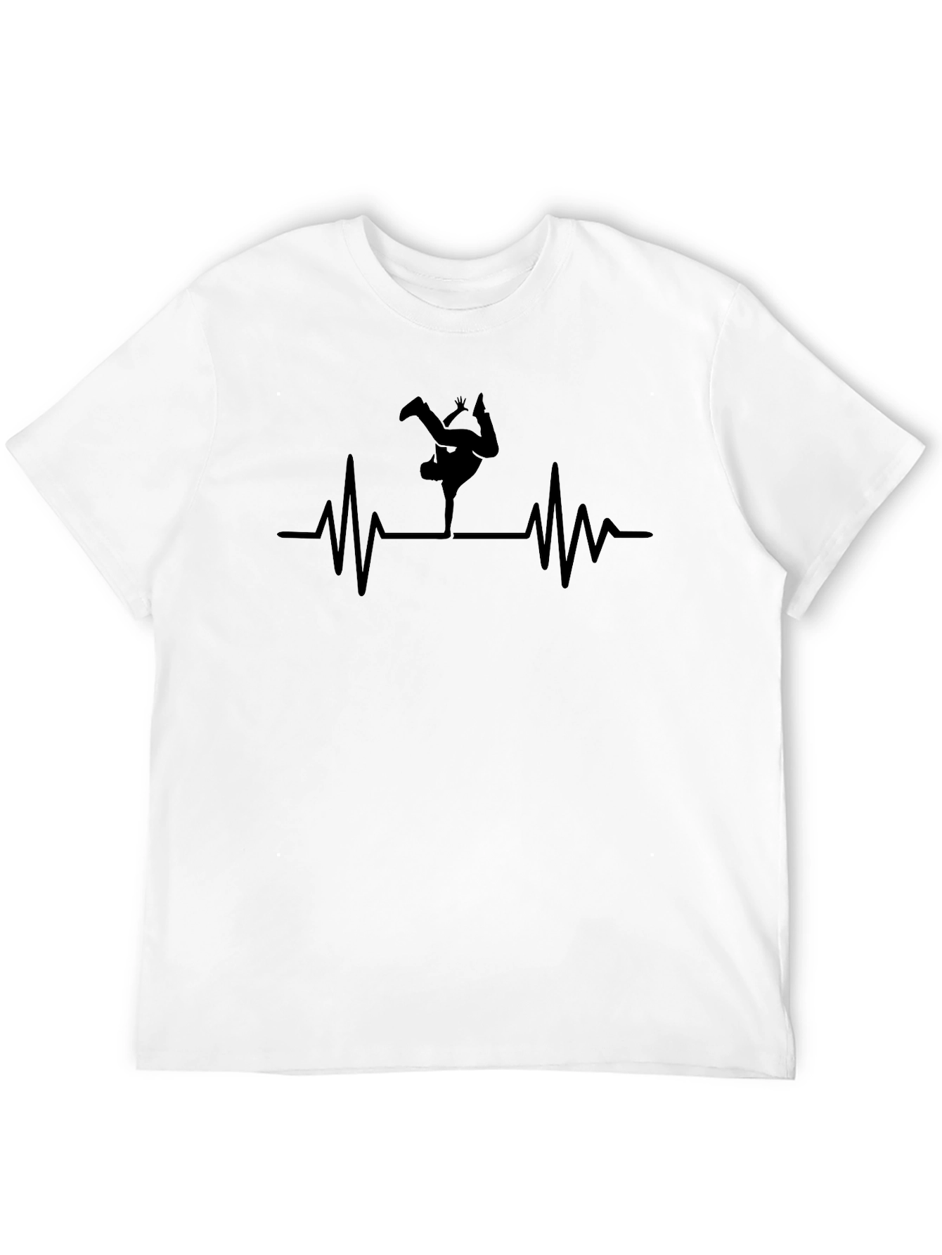 Breakdance Heartbeat T-Shirt - Black