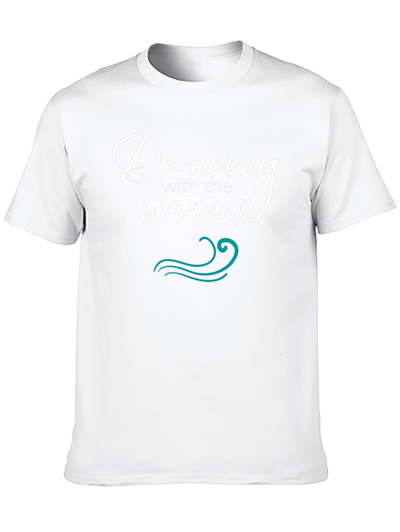 Dancing With The Waves Black Graphic Tee