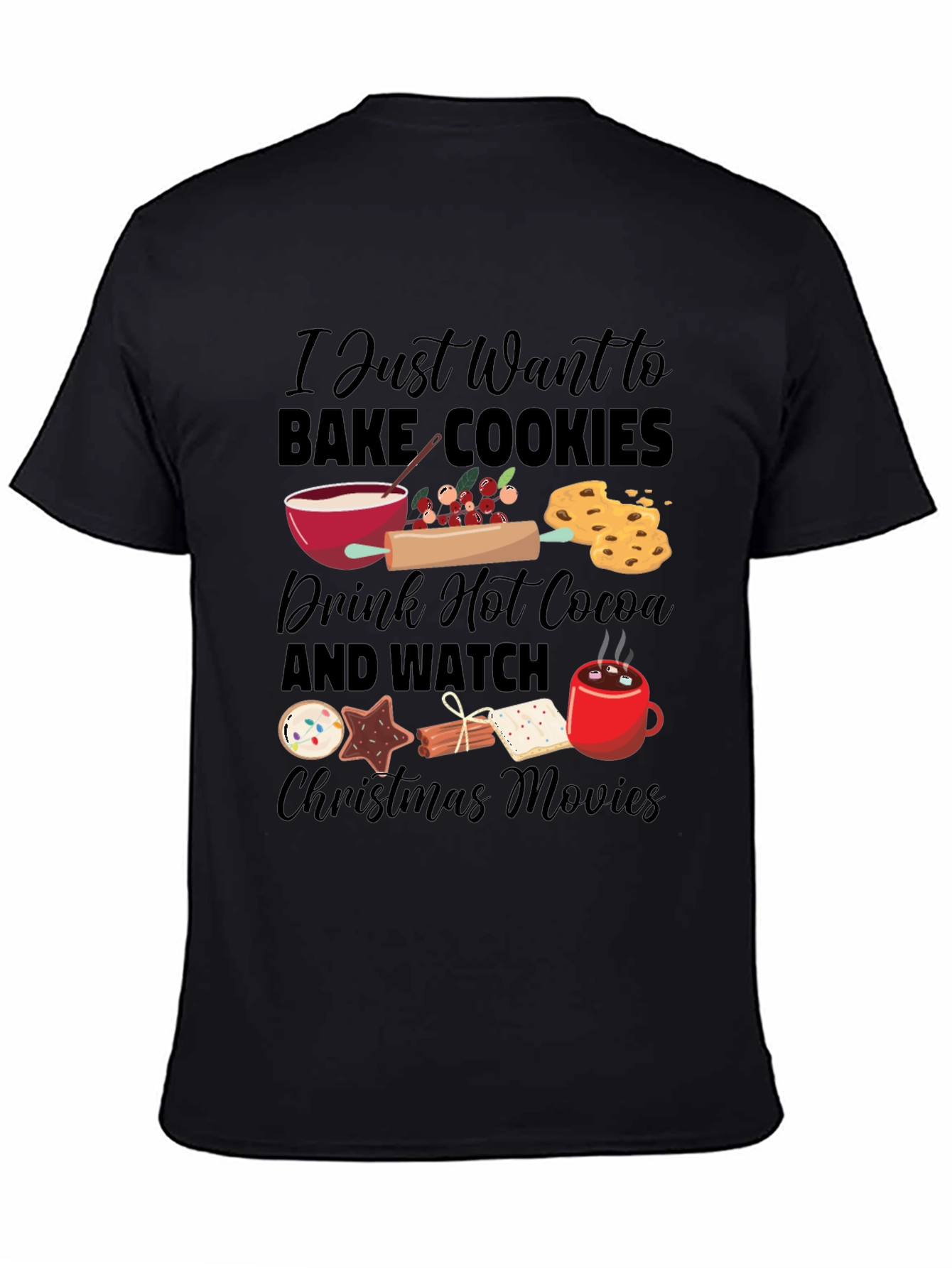 Holiday Baking Christmas Movie T-Shirt
