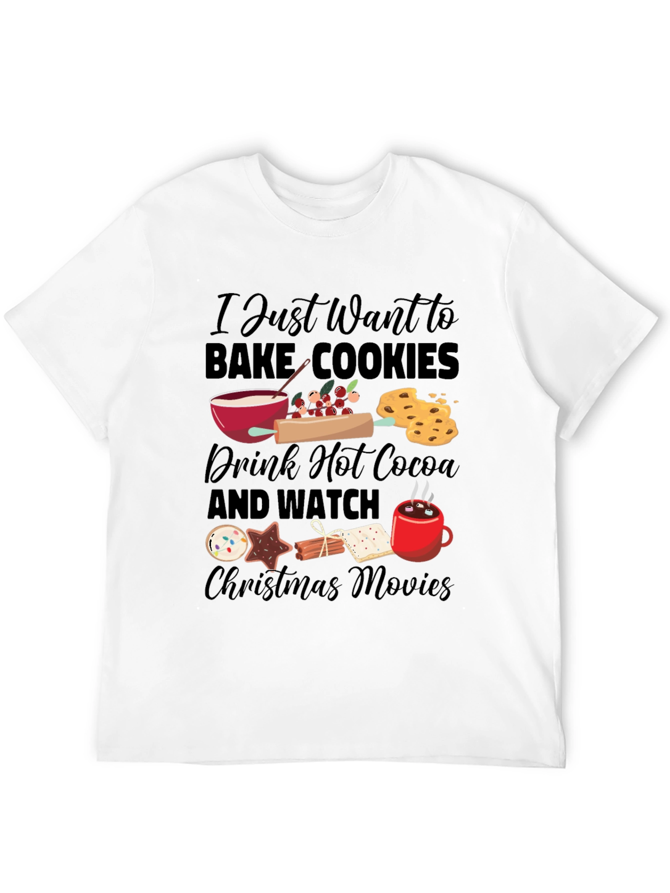 Holiday Baking Christmas Movie T-Shirt