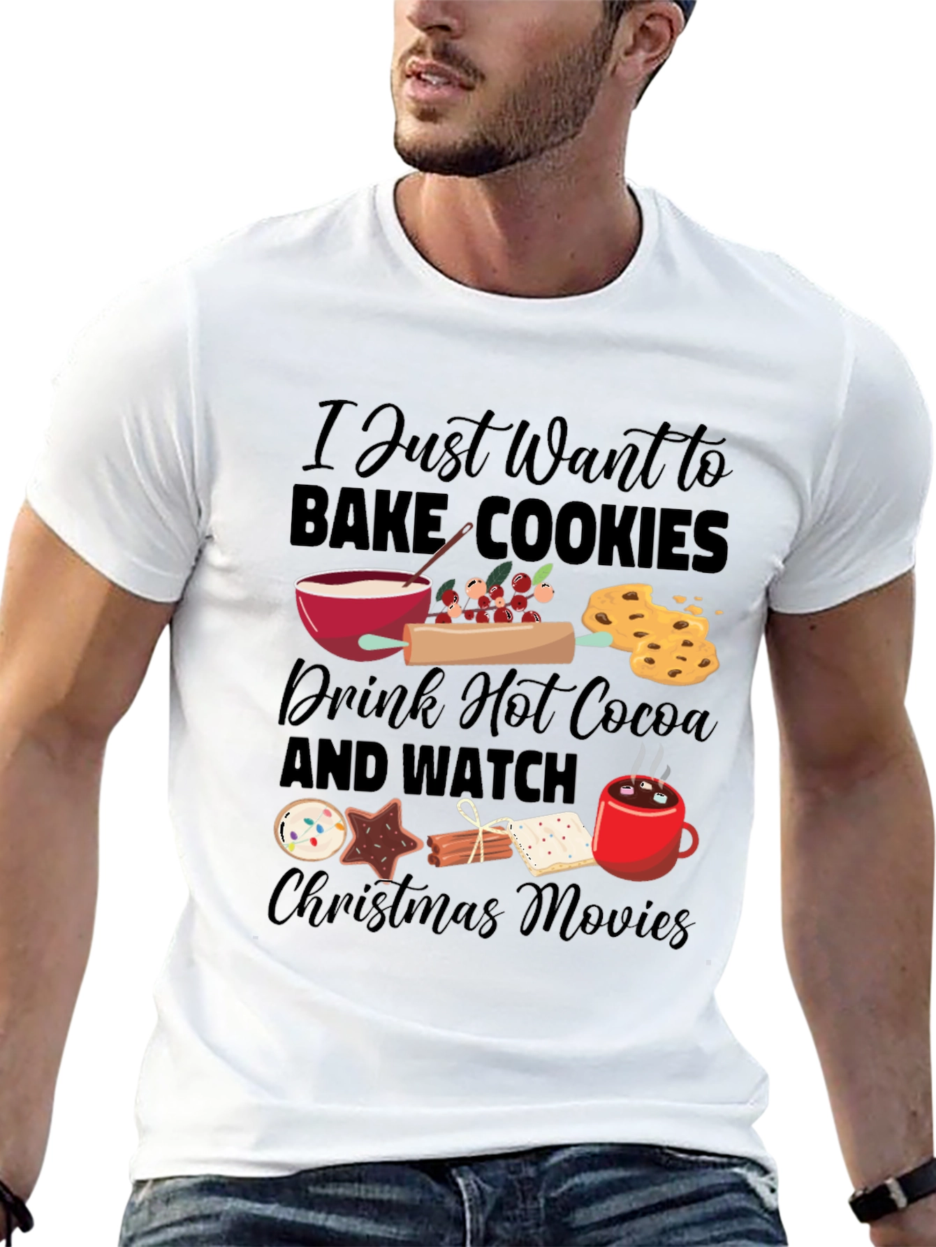 Holiday Baking Christmas Movie T-Shirt