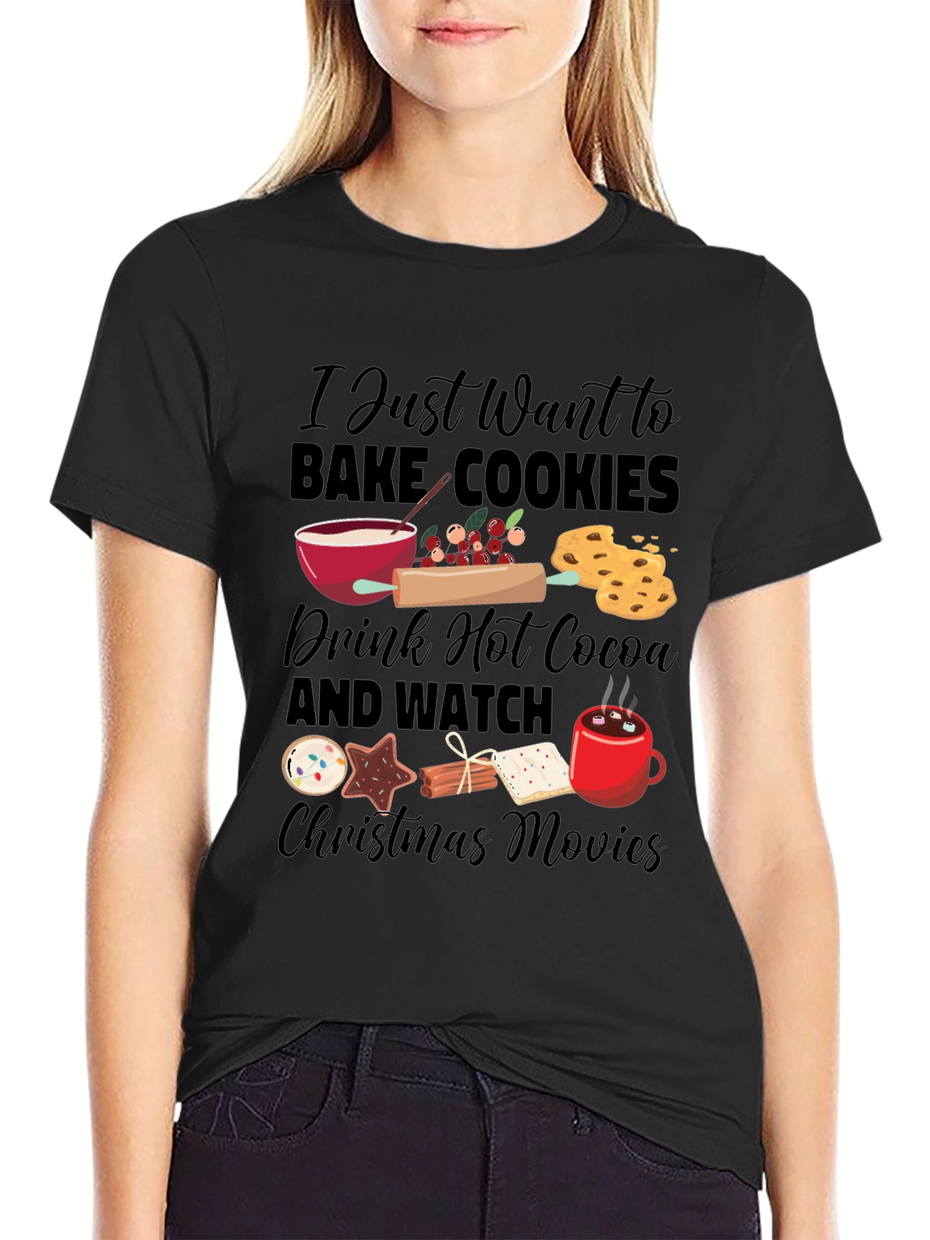 Holiday Baking Christmas Movie T-Shirt