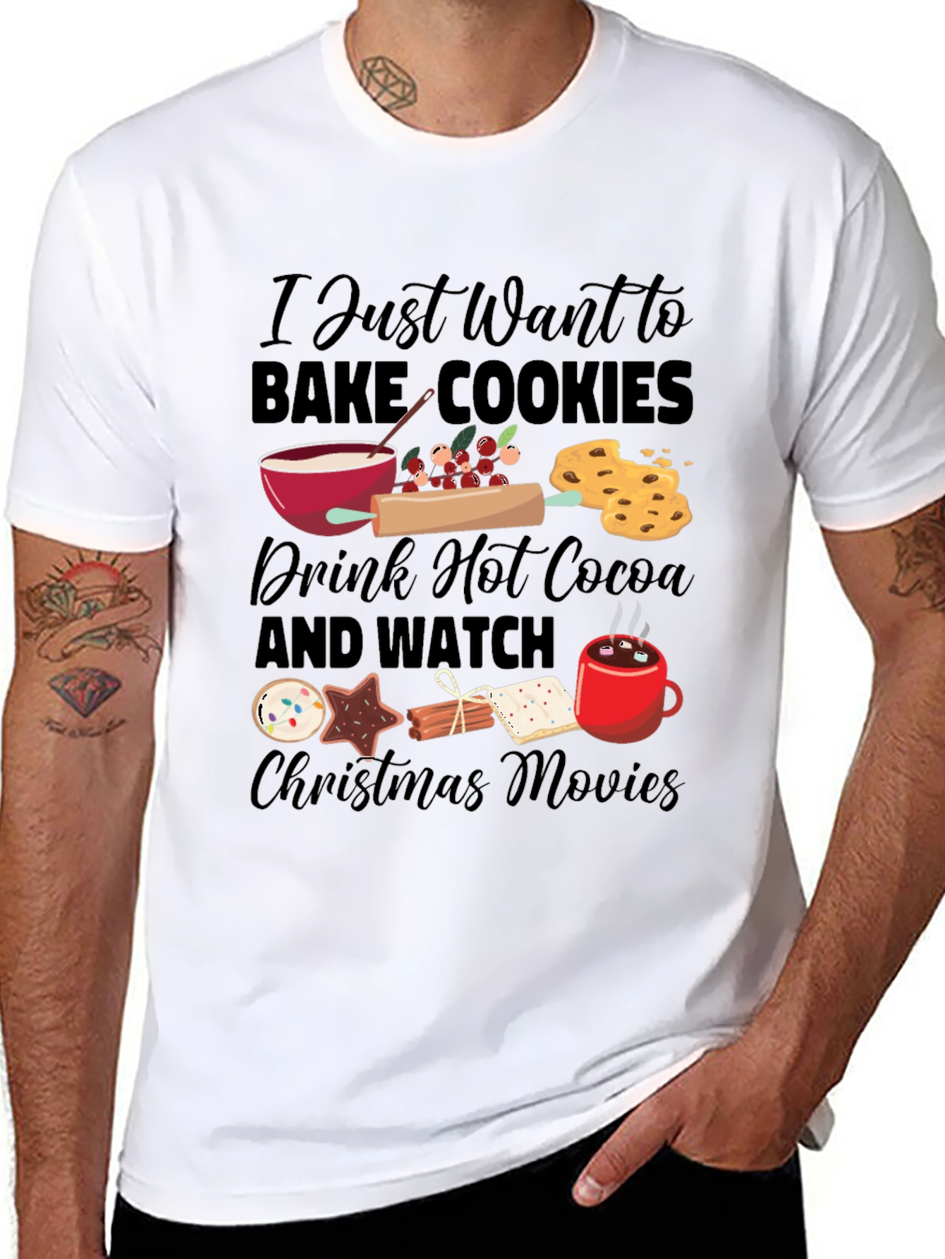 Holiday Baking Christmas Movie T-Shirt