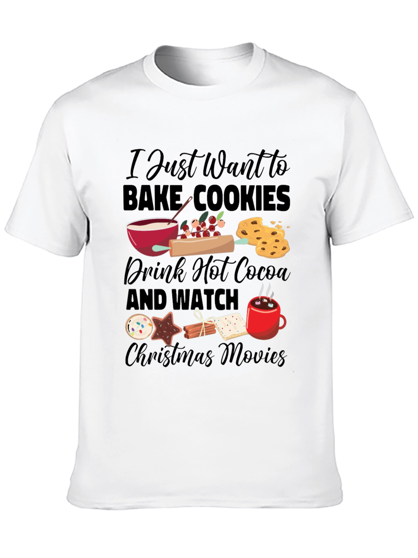 Holiday Baking Christmas Movie T-Shirt