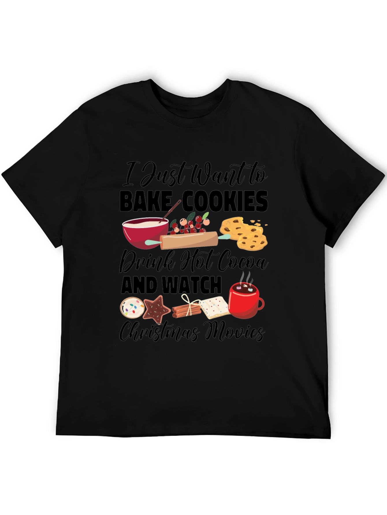 Holiday Baking Christmas Movie T-Shirt