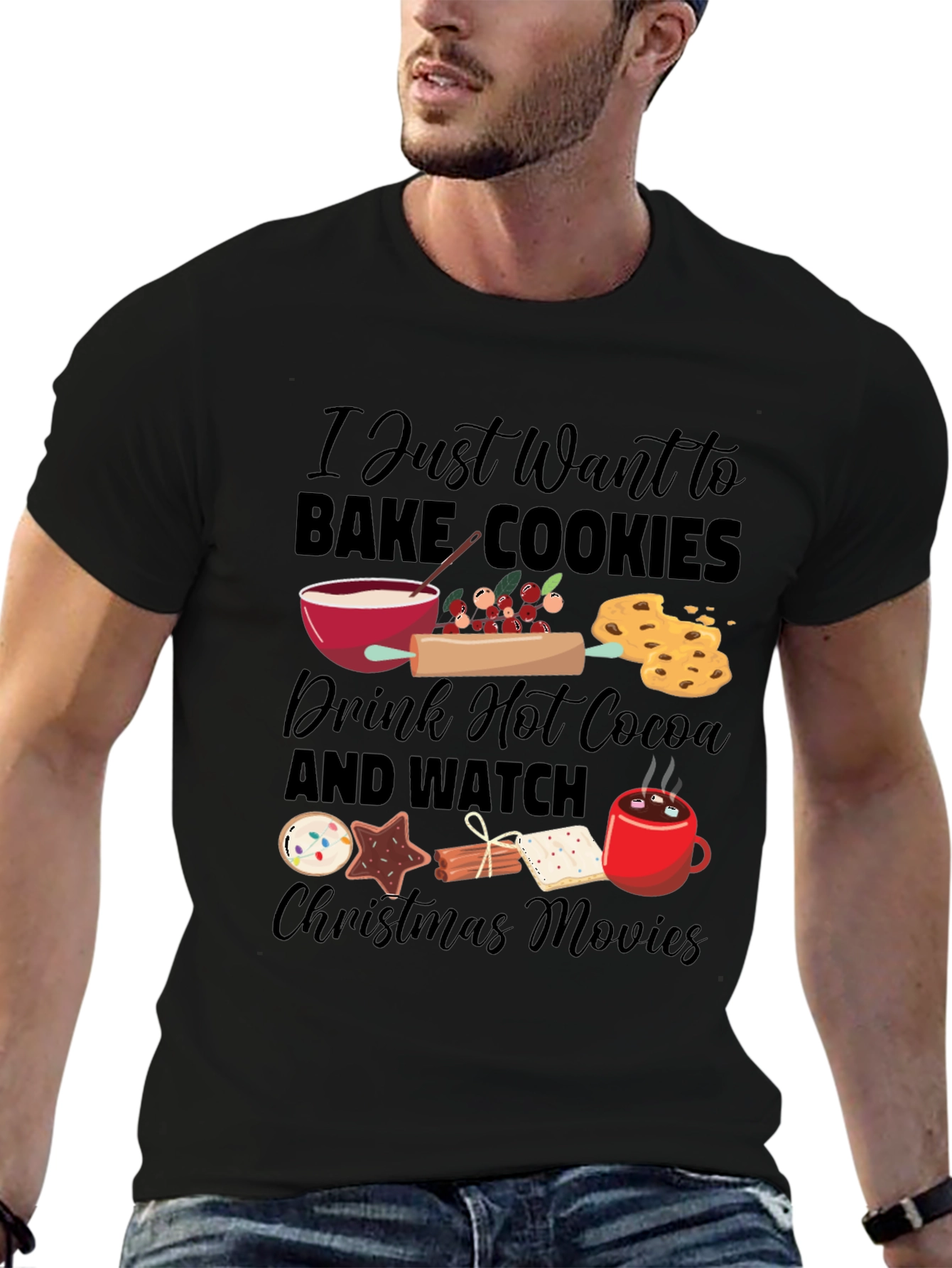 Holiday Baking Christmas Movie T-Shirt