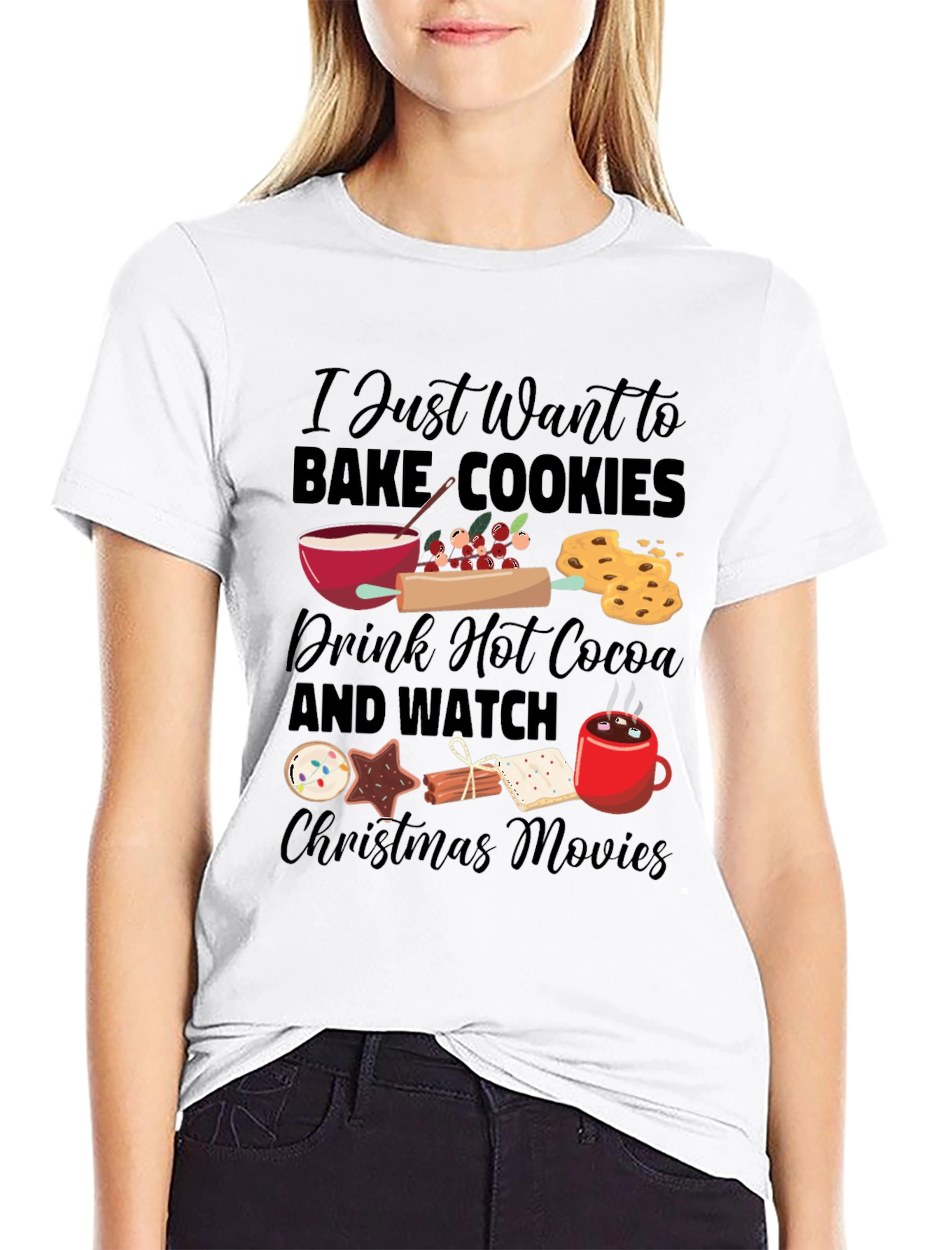Holiday Baking Christmas Movie T-Shirt