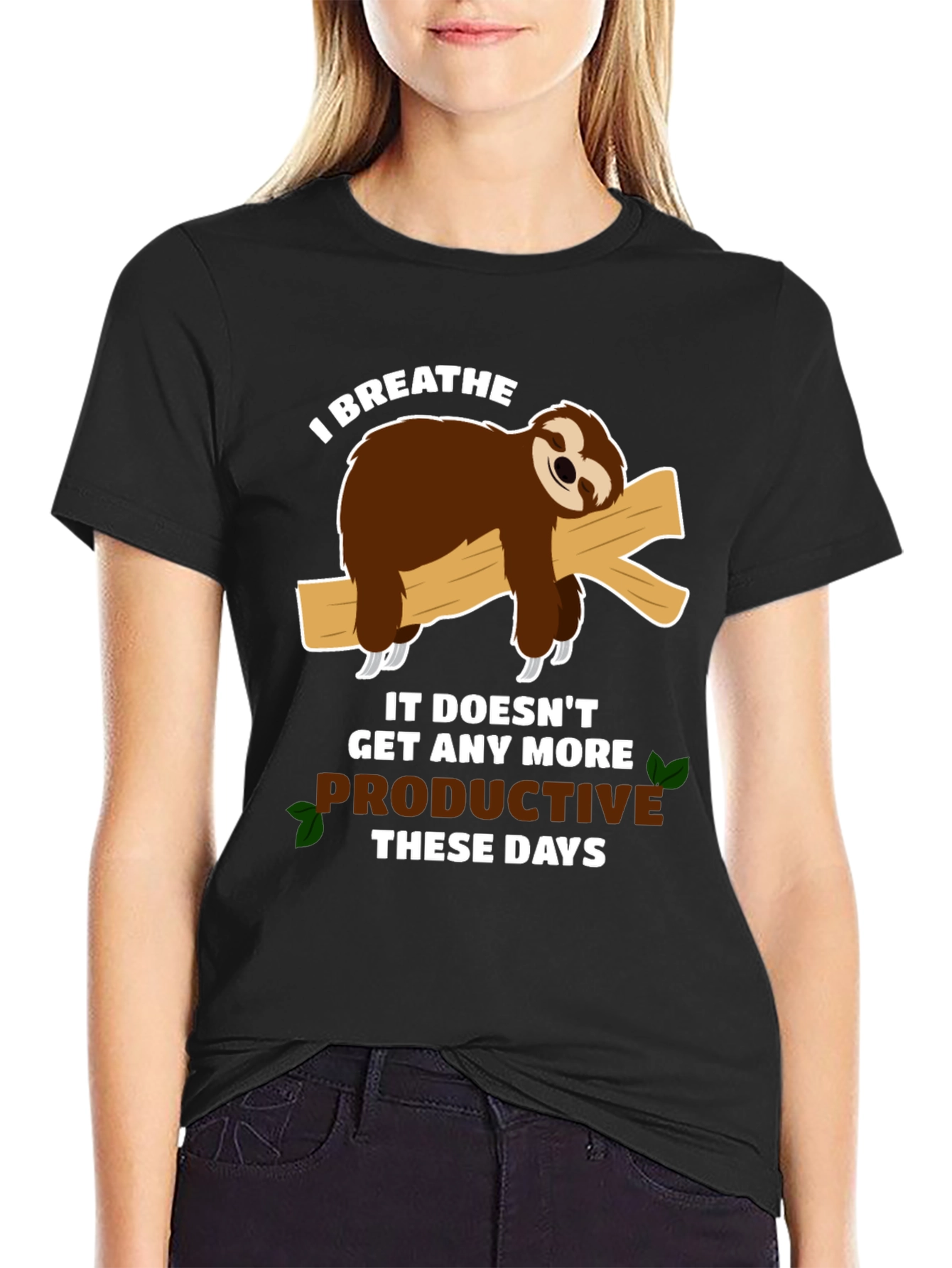 Sloth Productivity T-Shirt - Funny Graphic Tee