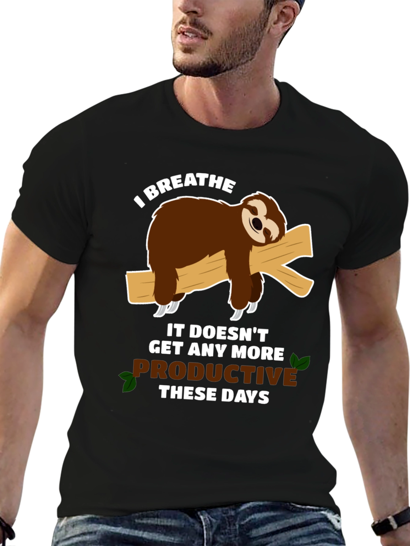 Sloth Productivity T-Shirt - Funny Graphic Tee