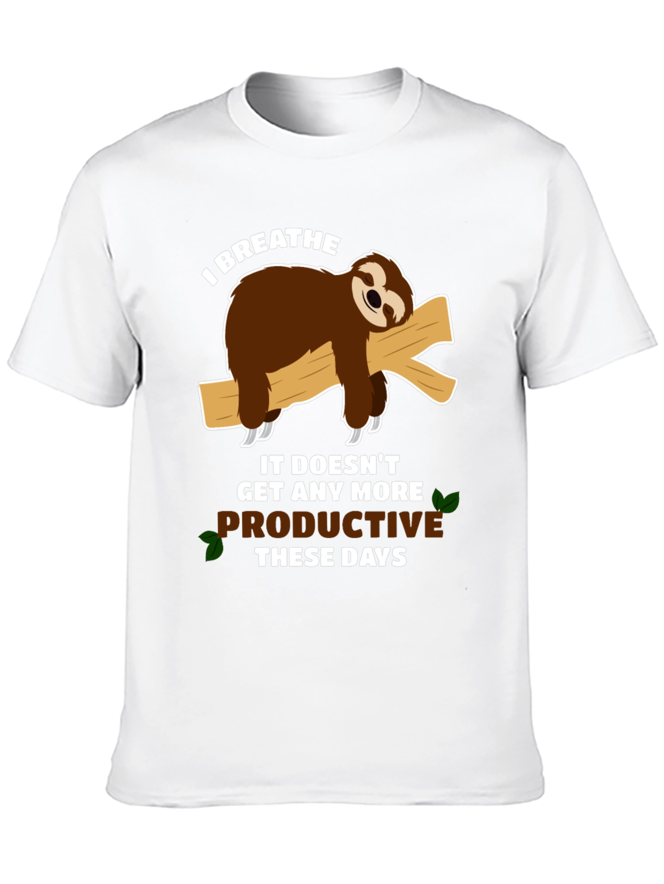 Sloth Productivity T-Shirt - Funny Graphic Tee
