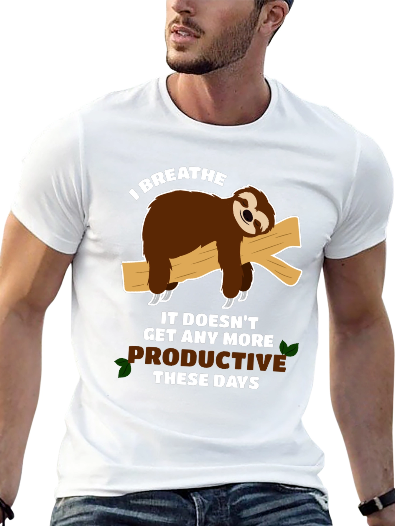 Sloth Productivity T-Shirt - Funny Graphic Tee