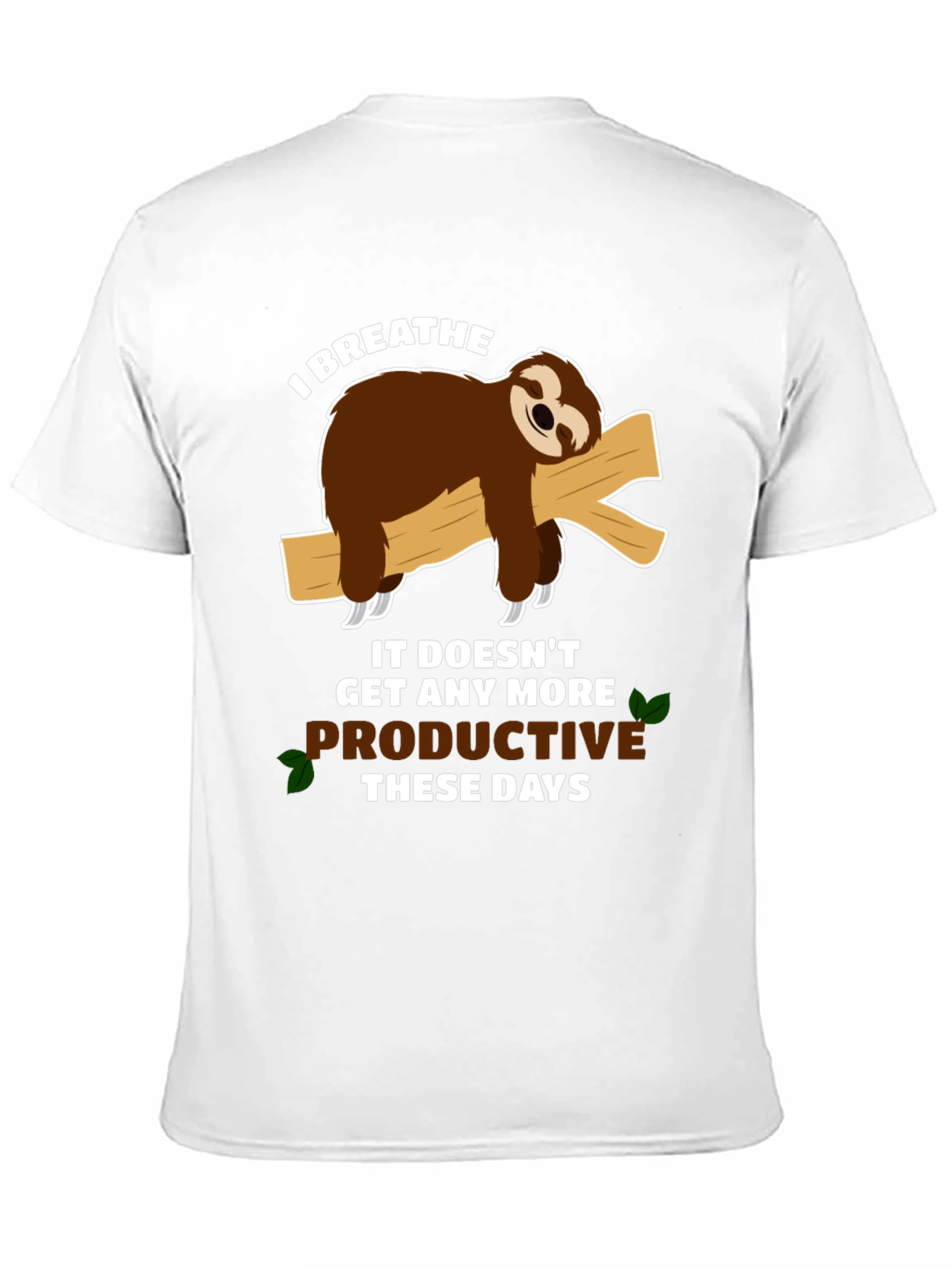 Sloth Productivity T-Shirt - Funny Graphic Tee