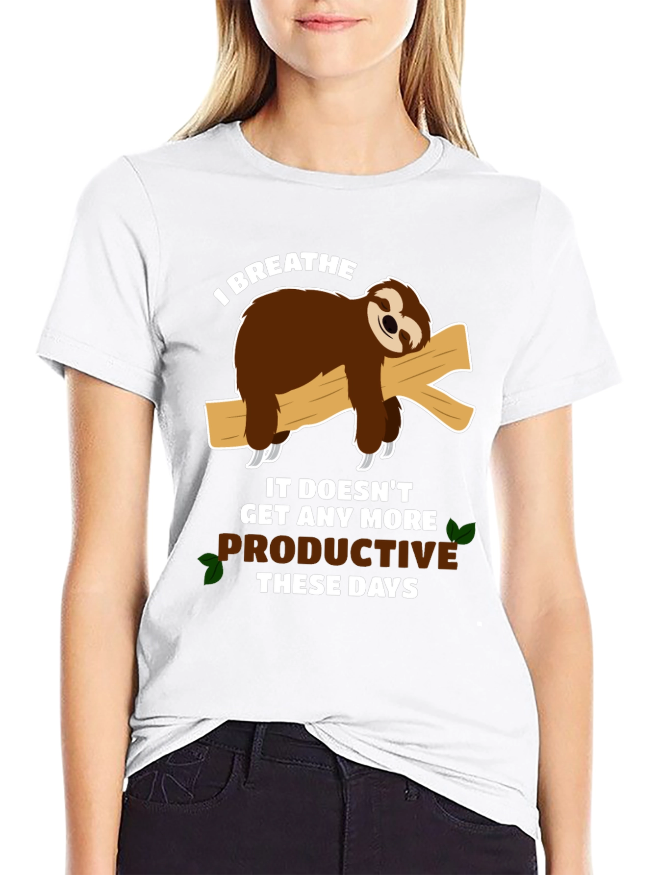 Sloth Productivity T-Shirt - Funny Graphic Tee