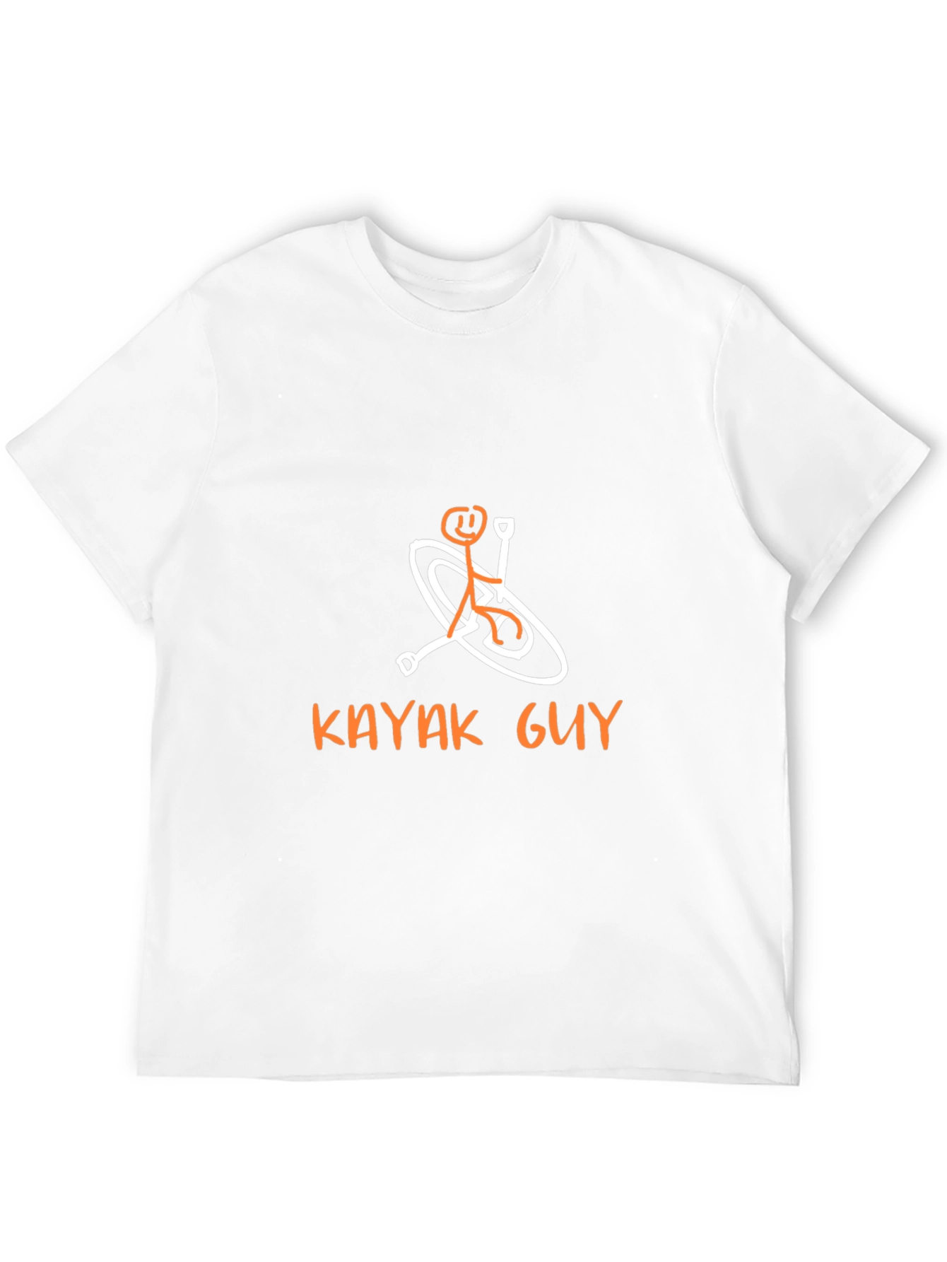 Kayaking Stick Figure Graphic Tee - Black