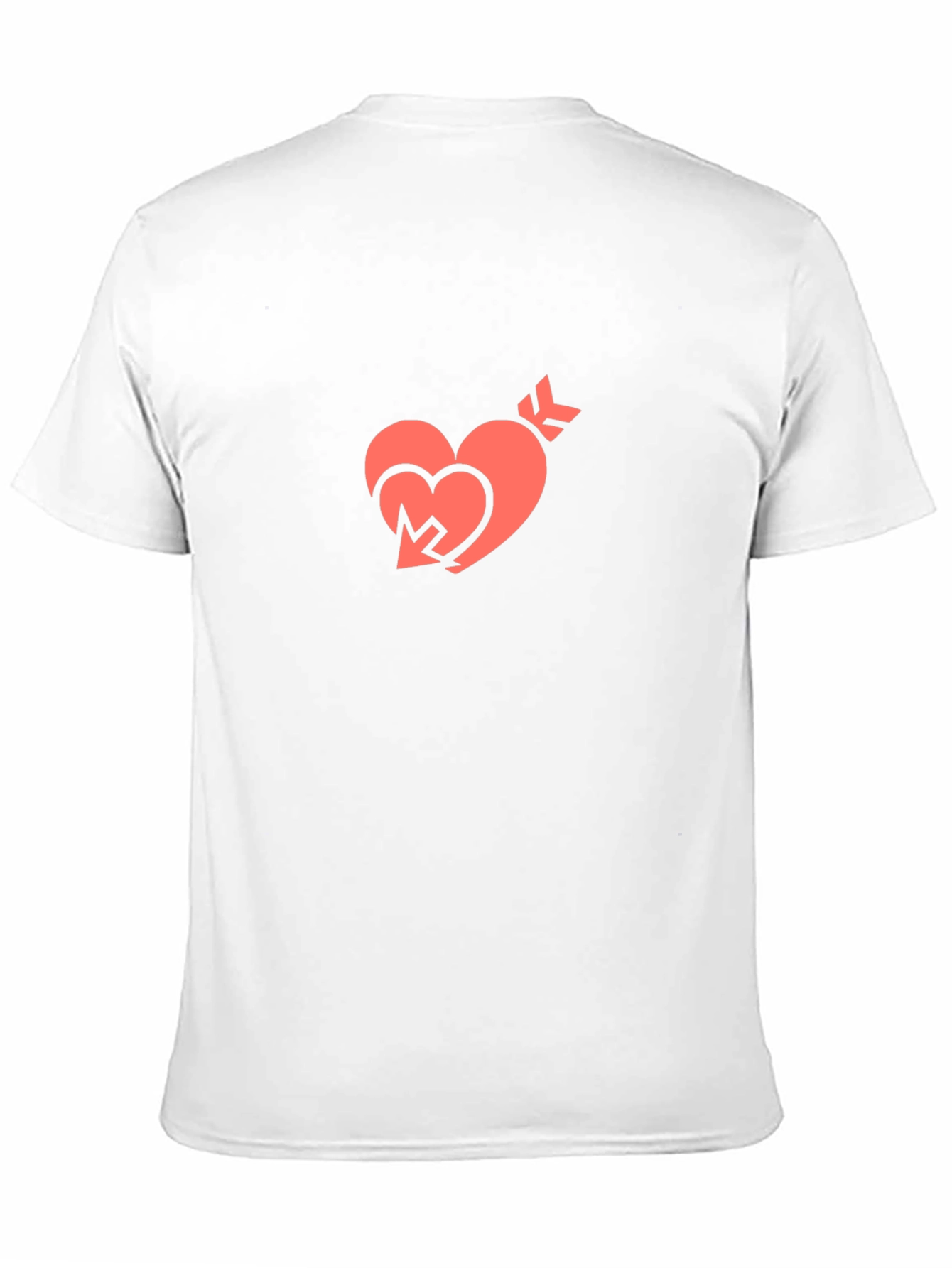 Heart Arrow Graphic Tee - Stylish Black T-Shirt