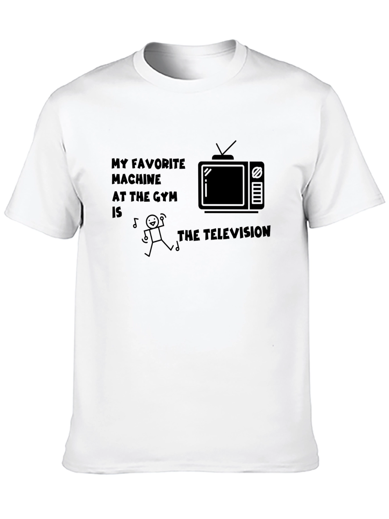 Funny Gym Television T-Shirt