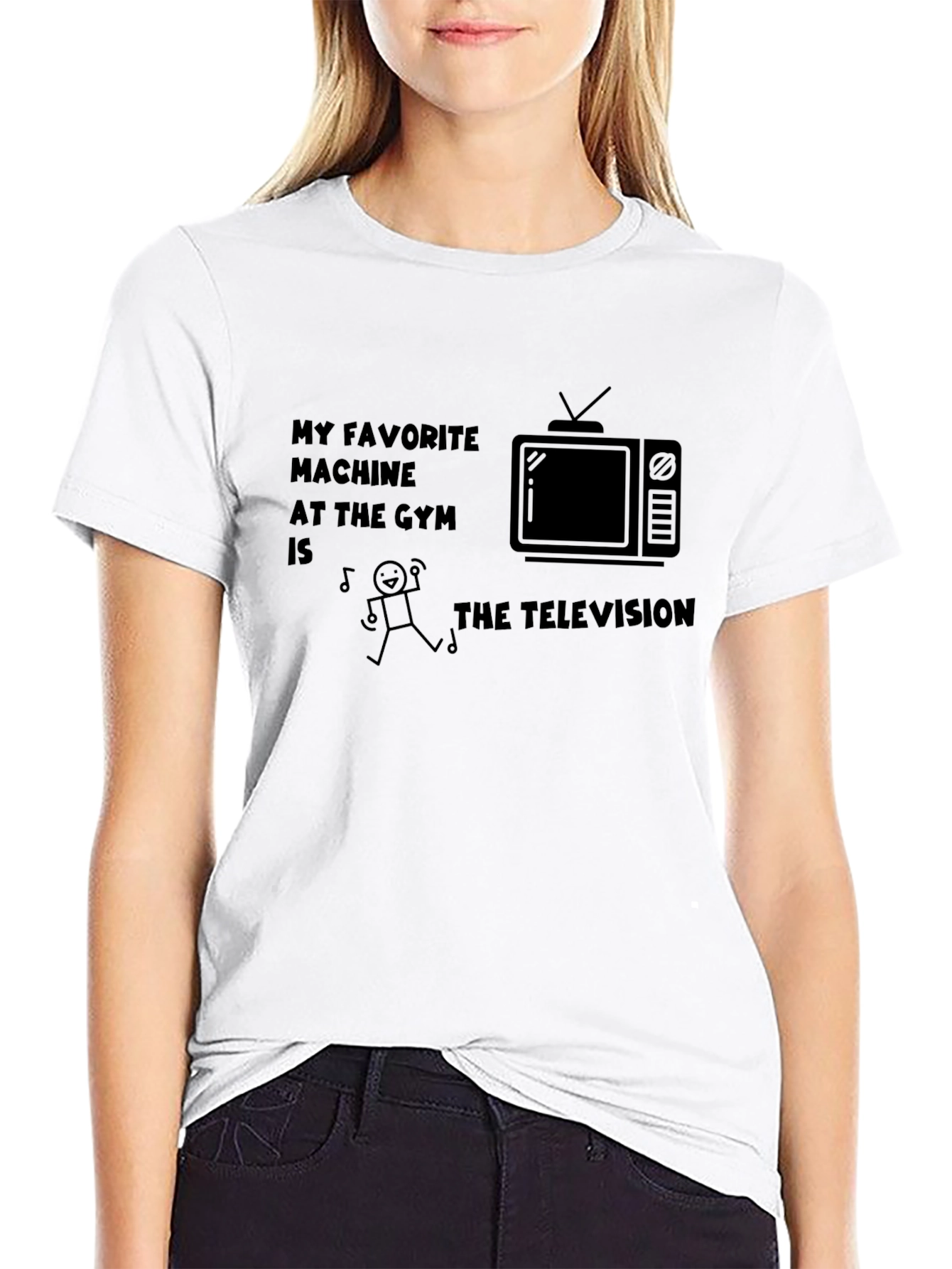 Funny Gym Television T-Shirt