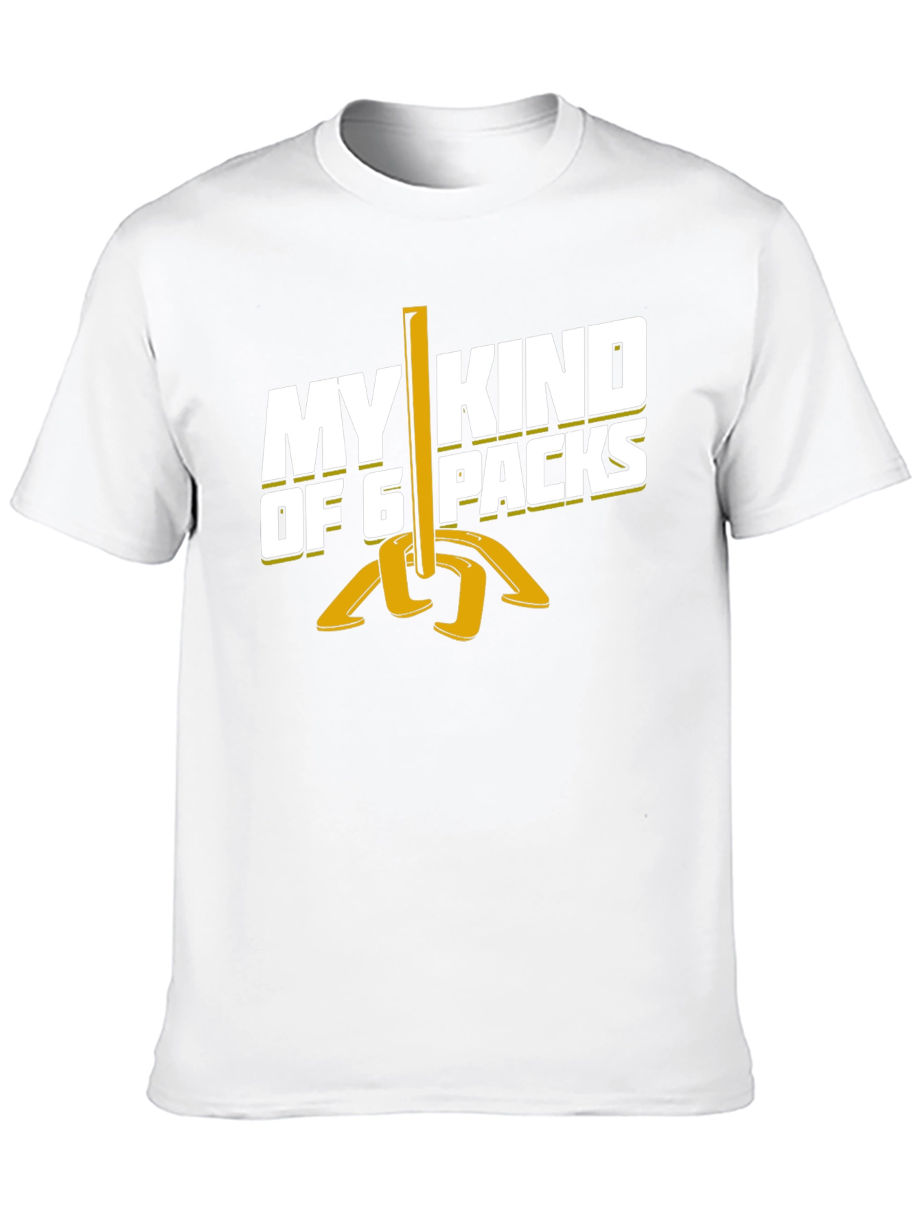 My Kind of 6 Packs Horseshoes Graphic T-Shirt