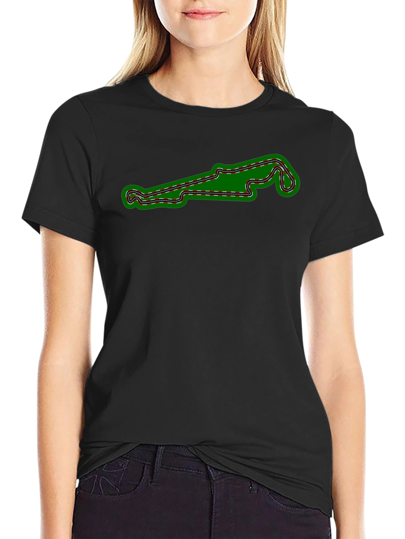 Race Track Graphic Tee - Motorsports Enthusiast
