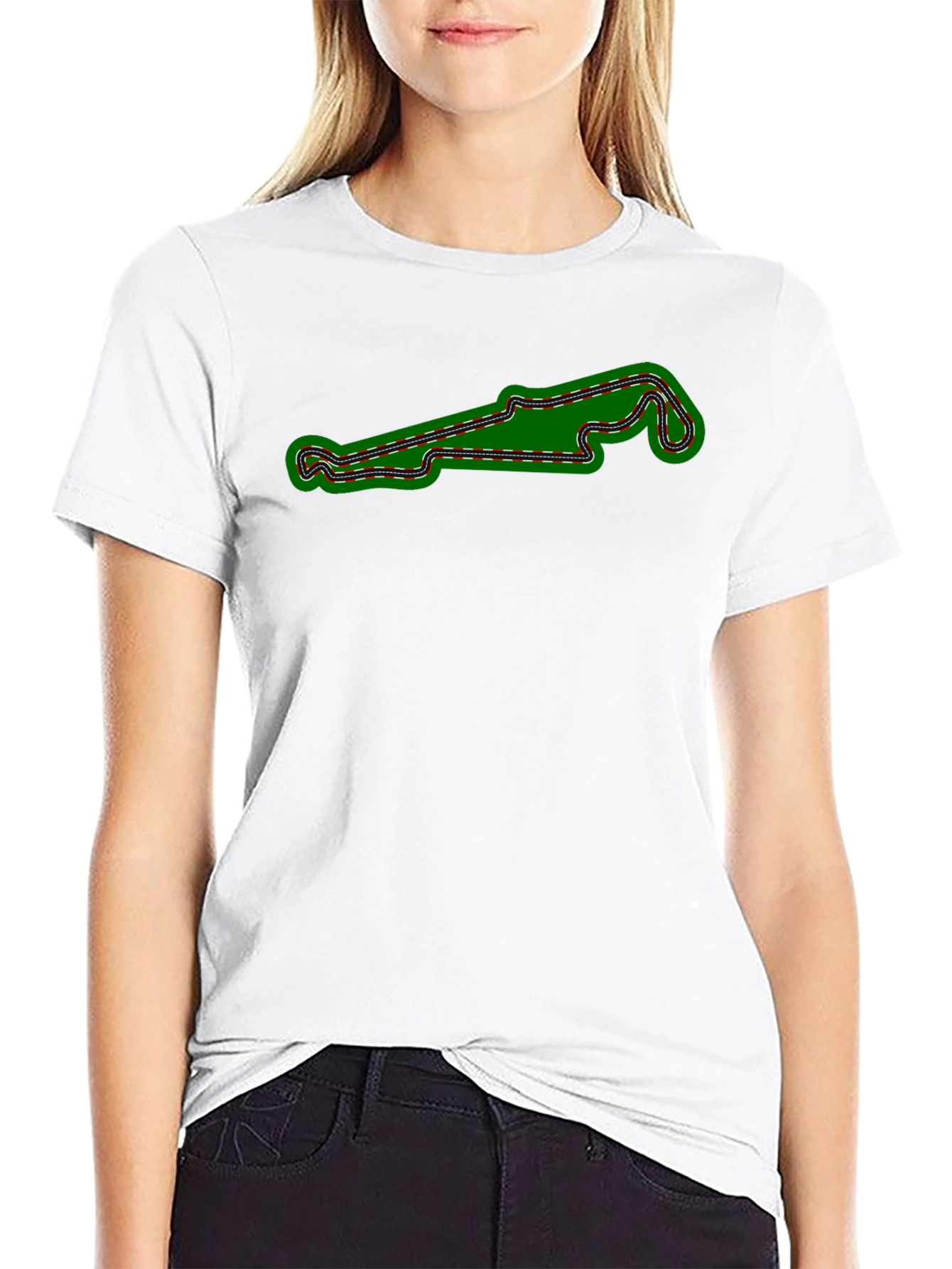 Race Track Graphic Tee - Motorsports Enthusiast