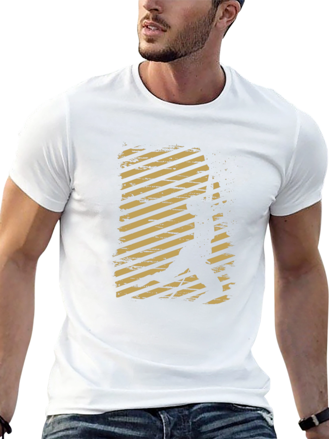 Stripped Weightlifter Graphic Tee