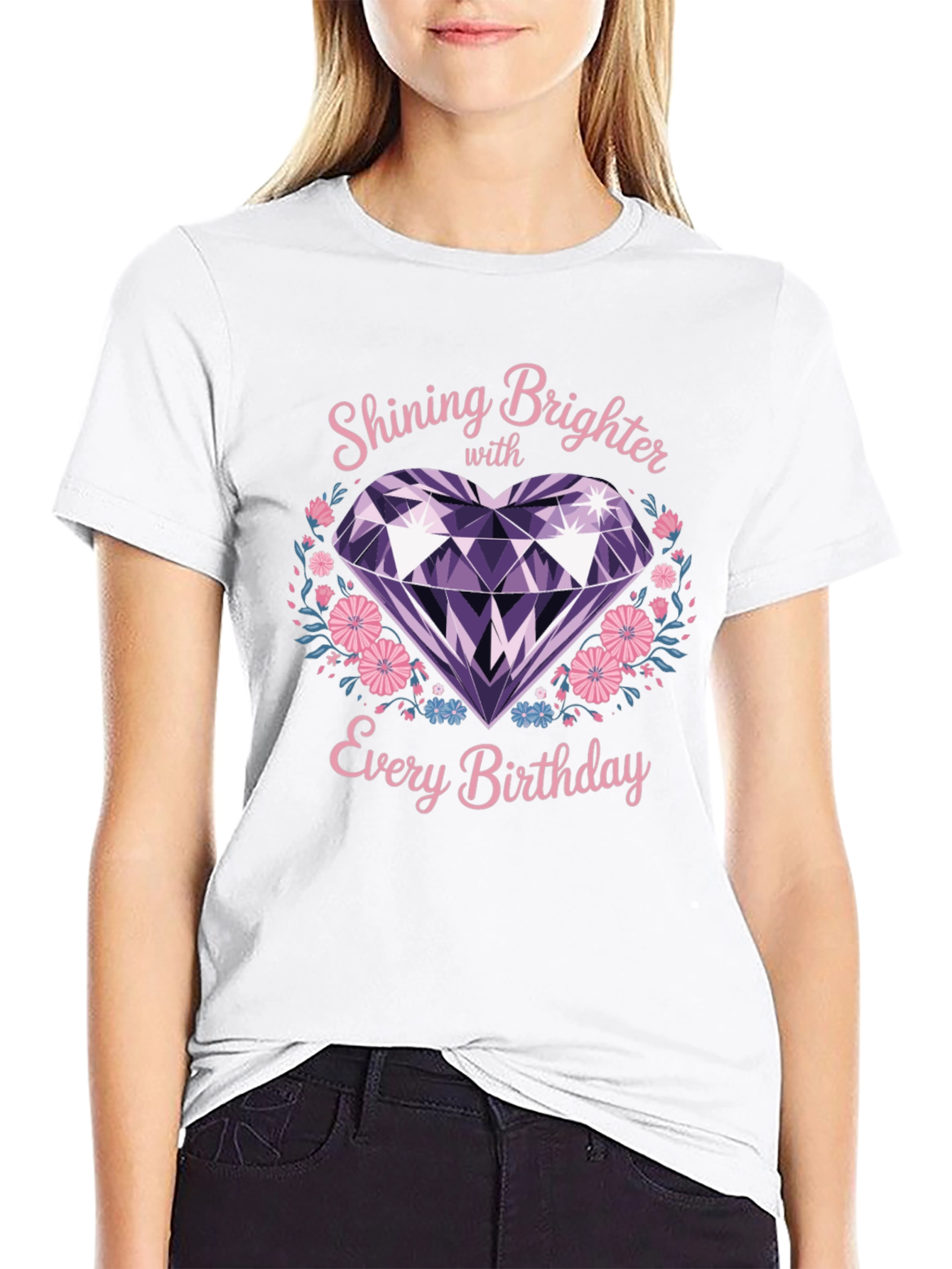 Shining Brighter Birthday Diamond Tee