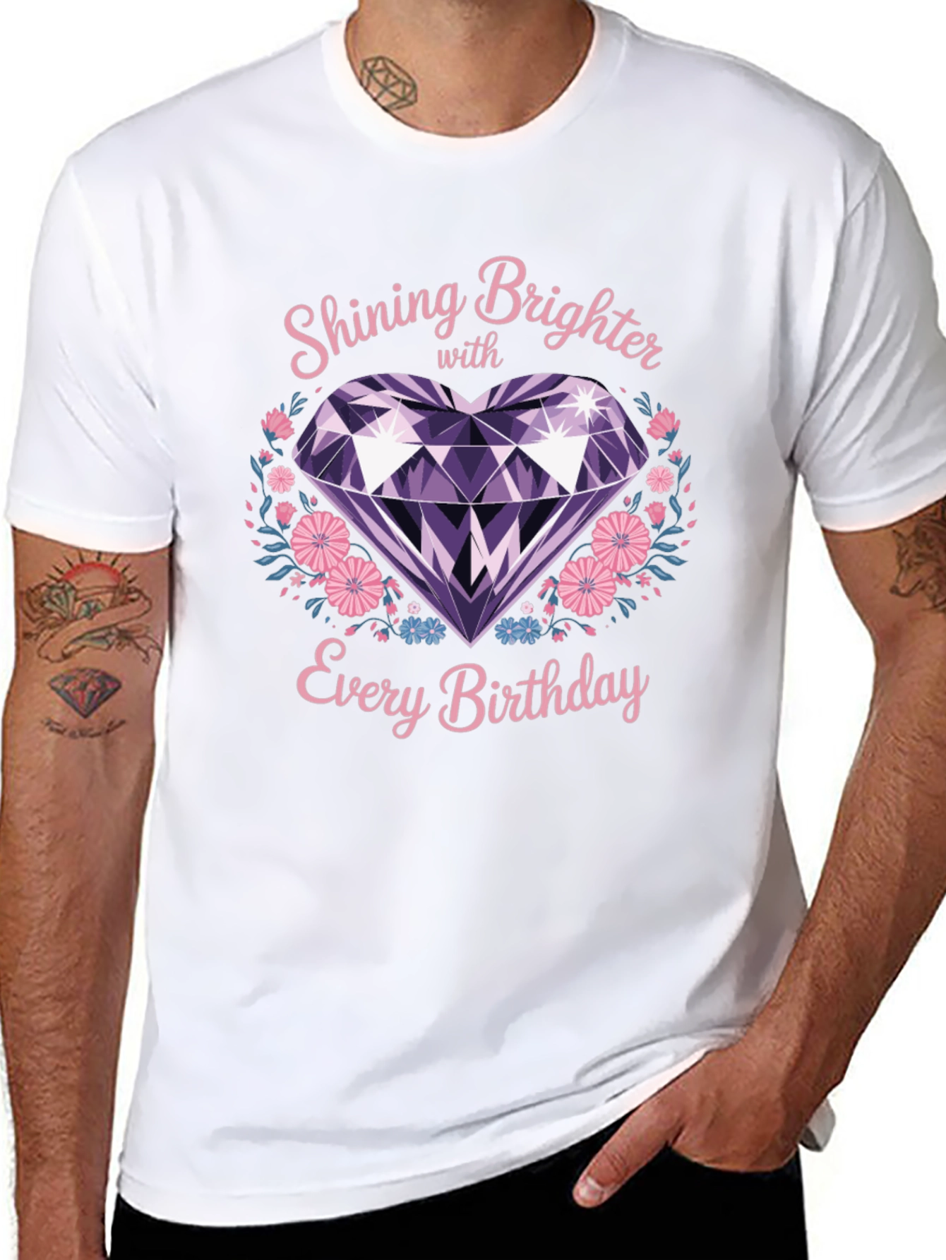Shining Brighter Birthday Diamond Tee