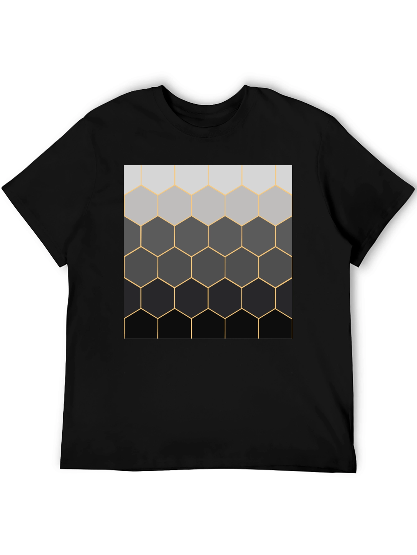 Geometric Hexagon Pattern T-Shirt