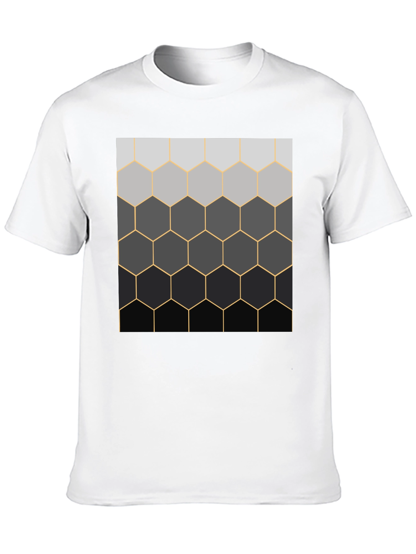 Geometric Hexagon Pattern T-Shirt