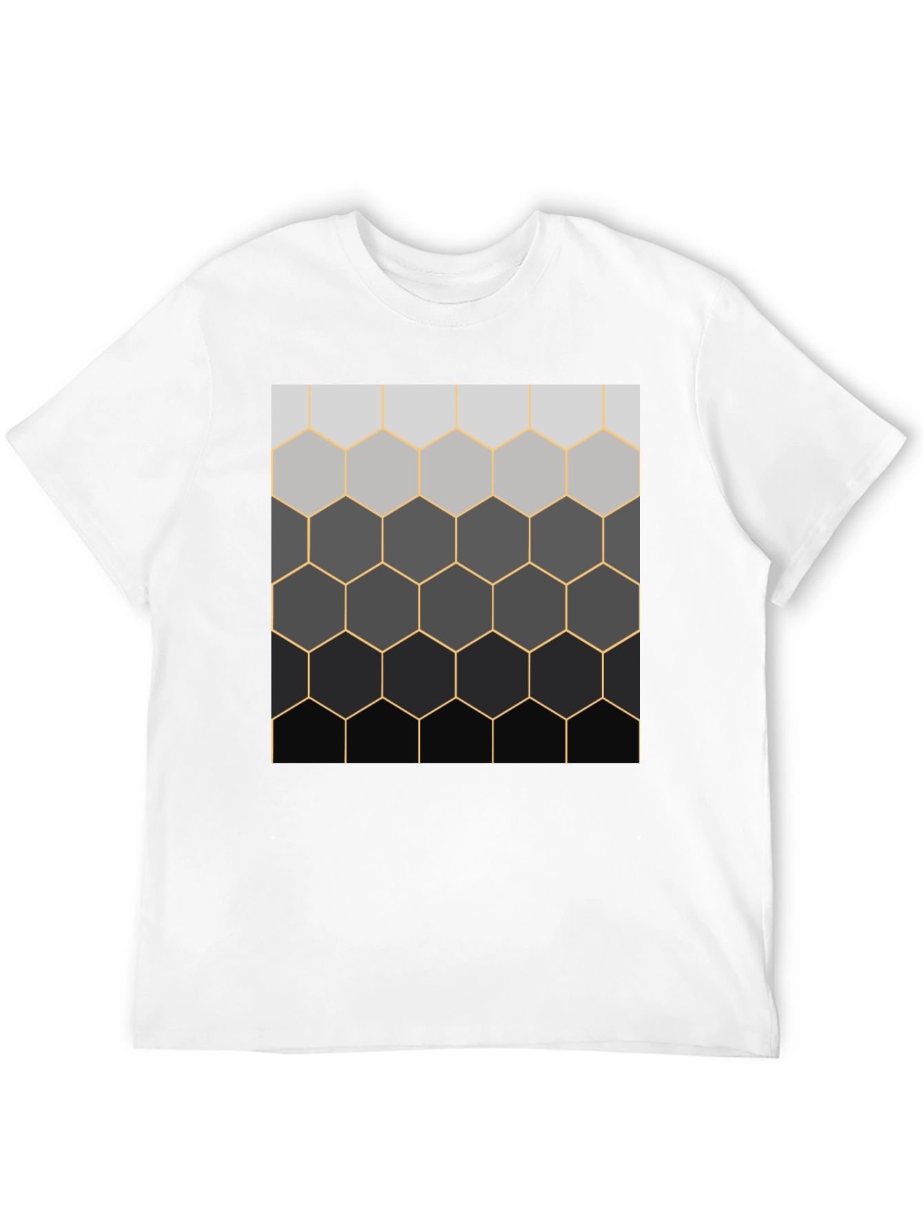 Geometric Hexagon Pattern T-Shirt