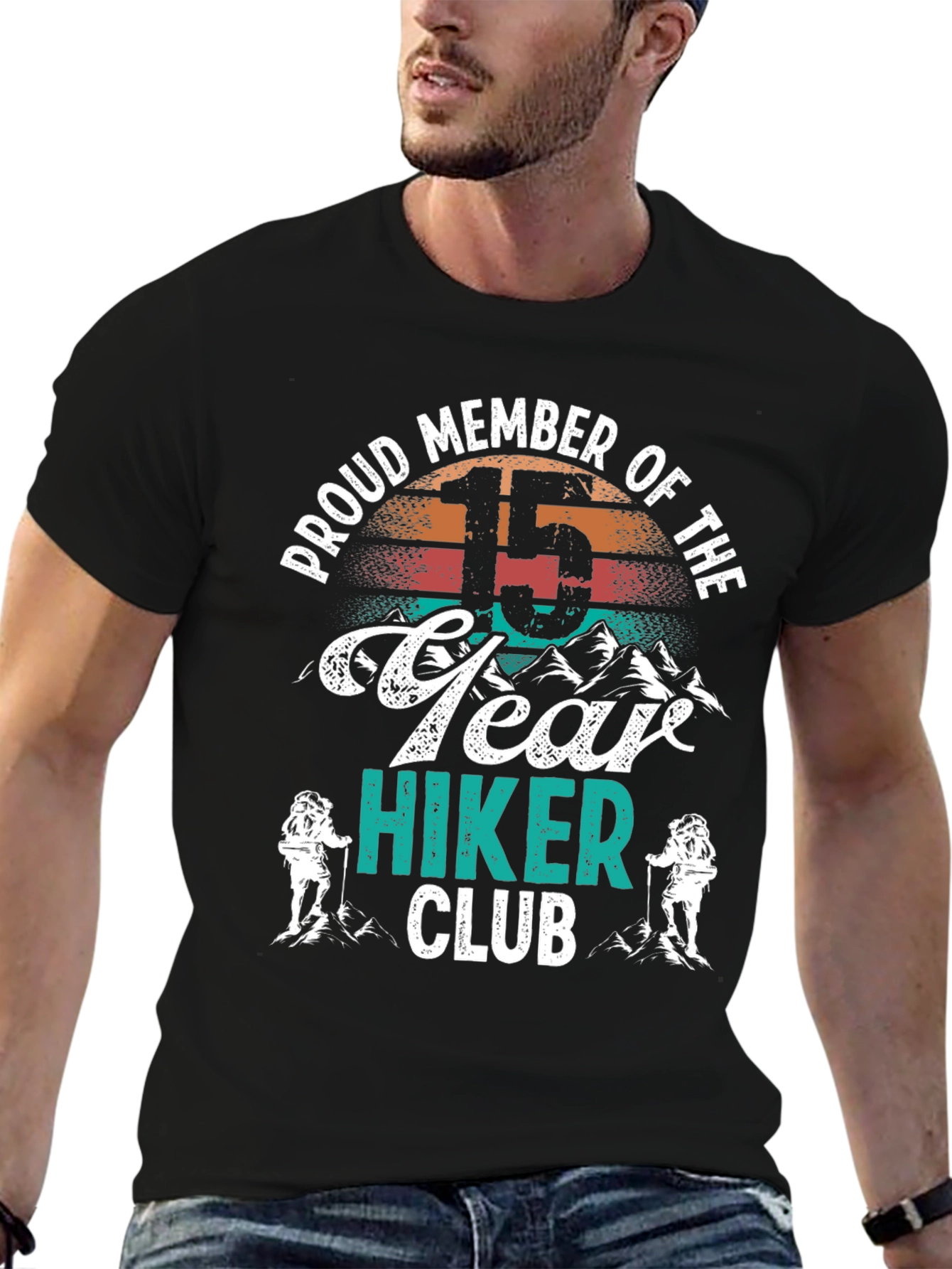15 Year Hiker Club Tee - Mountain Adventure Shirt