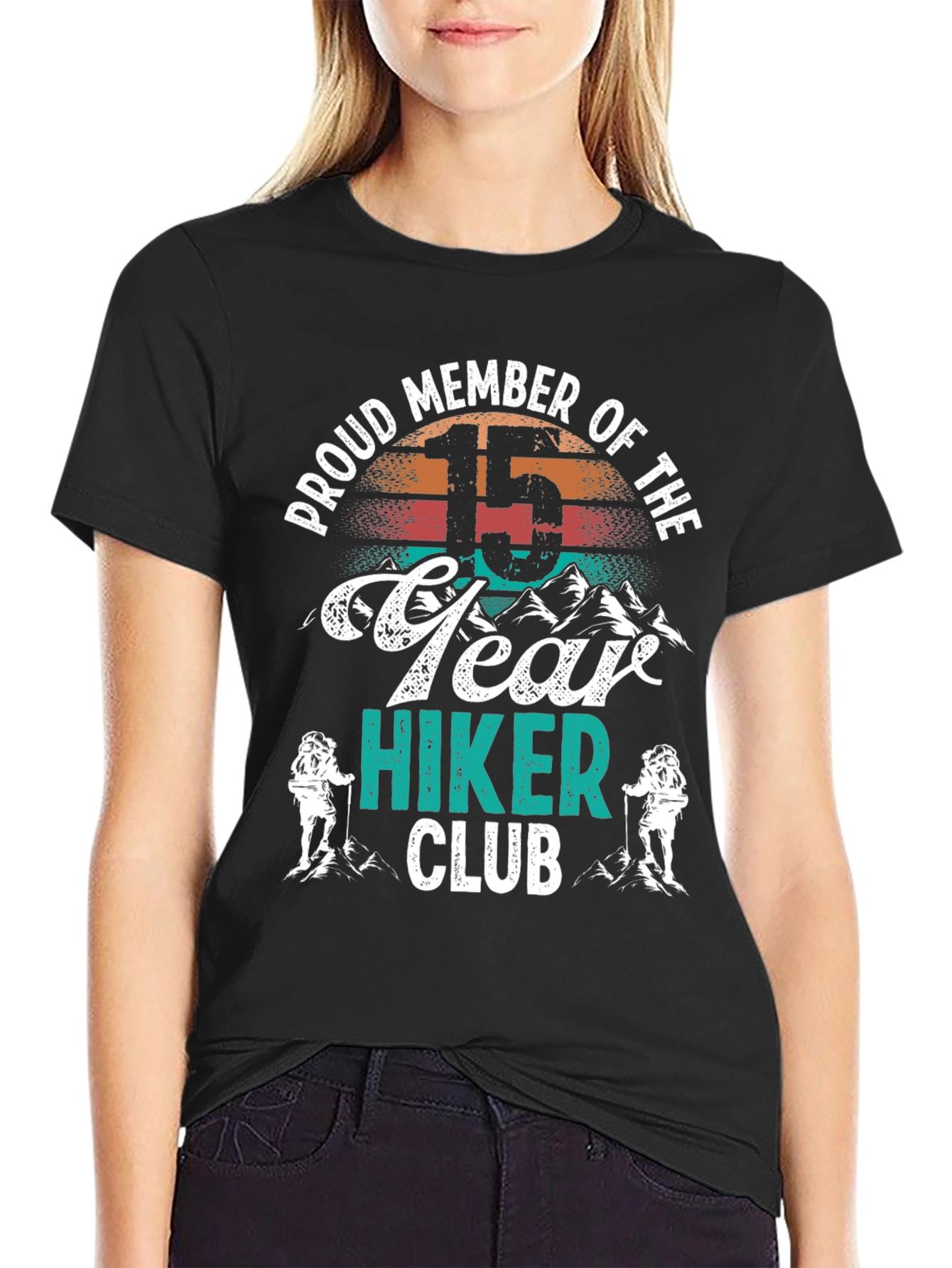 15 Year Hiker Club Tee - Mountain Adventure Shirt