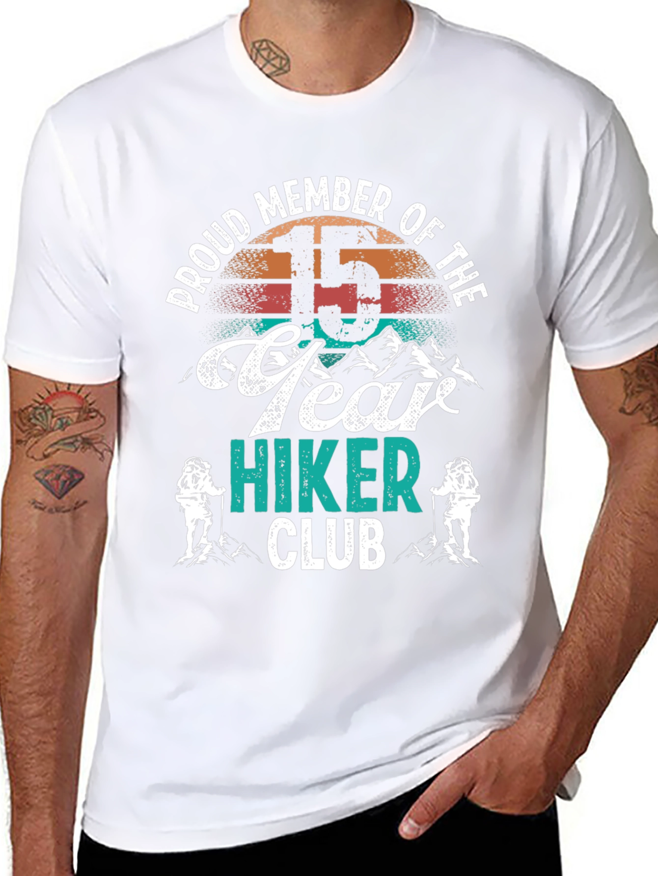 15 Year Hiker Club Tee - Mountain Adventure Shirt