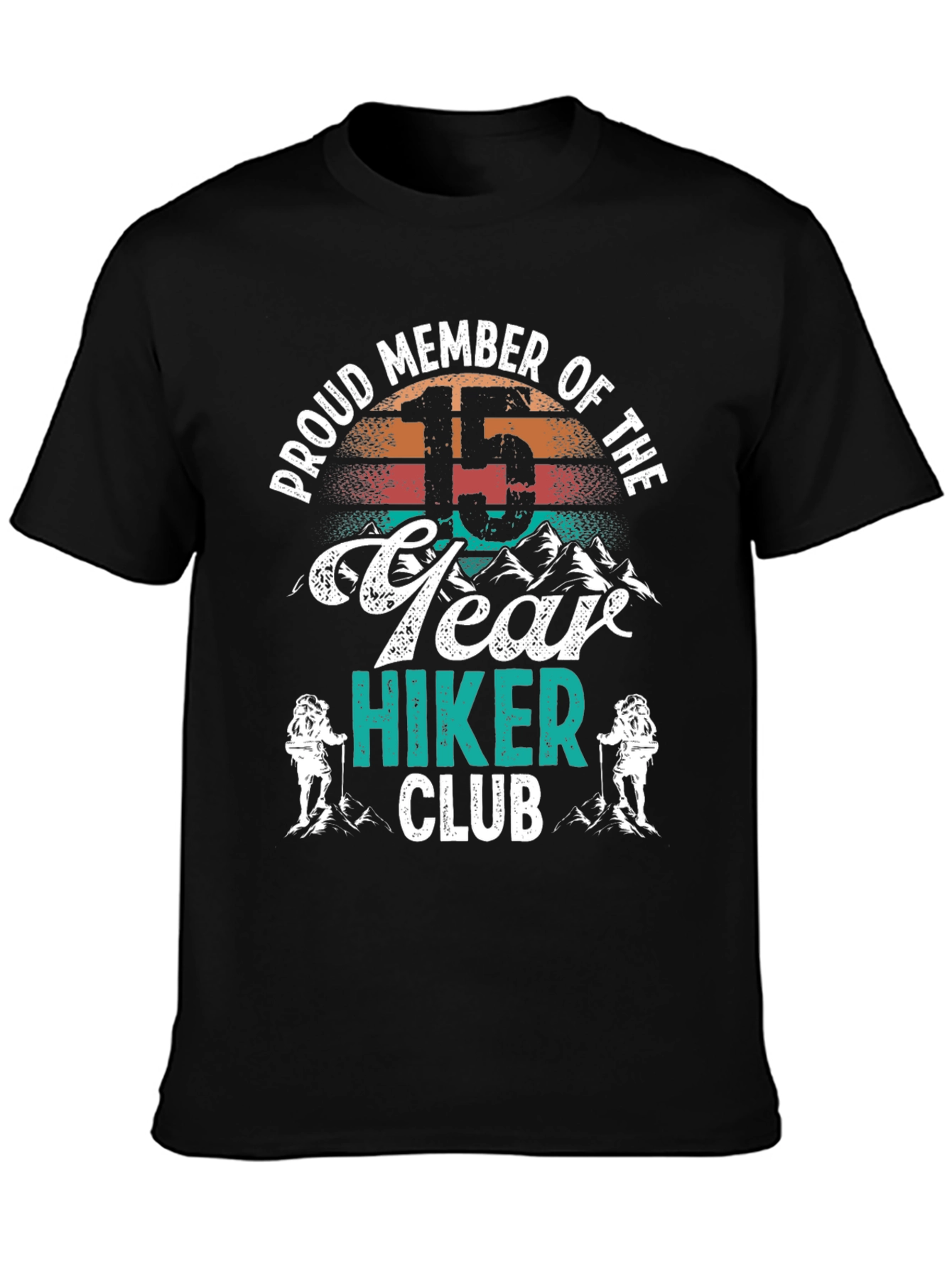 15 Year Hiker Club Tee - Mountain Adventure Shirt