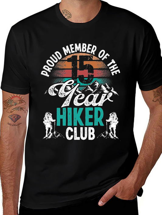 15 Year Hiker Club Tee - Mountain Adventure Shirt