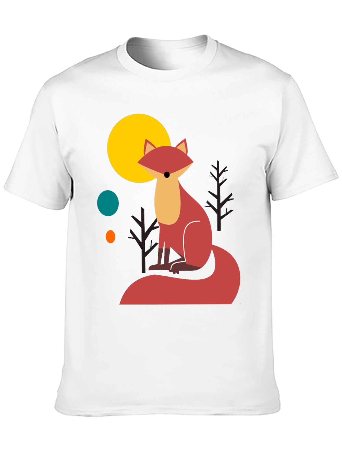 Fox Graphic T-Shirt - Stylish Mens Tee