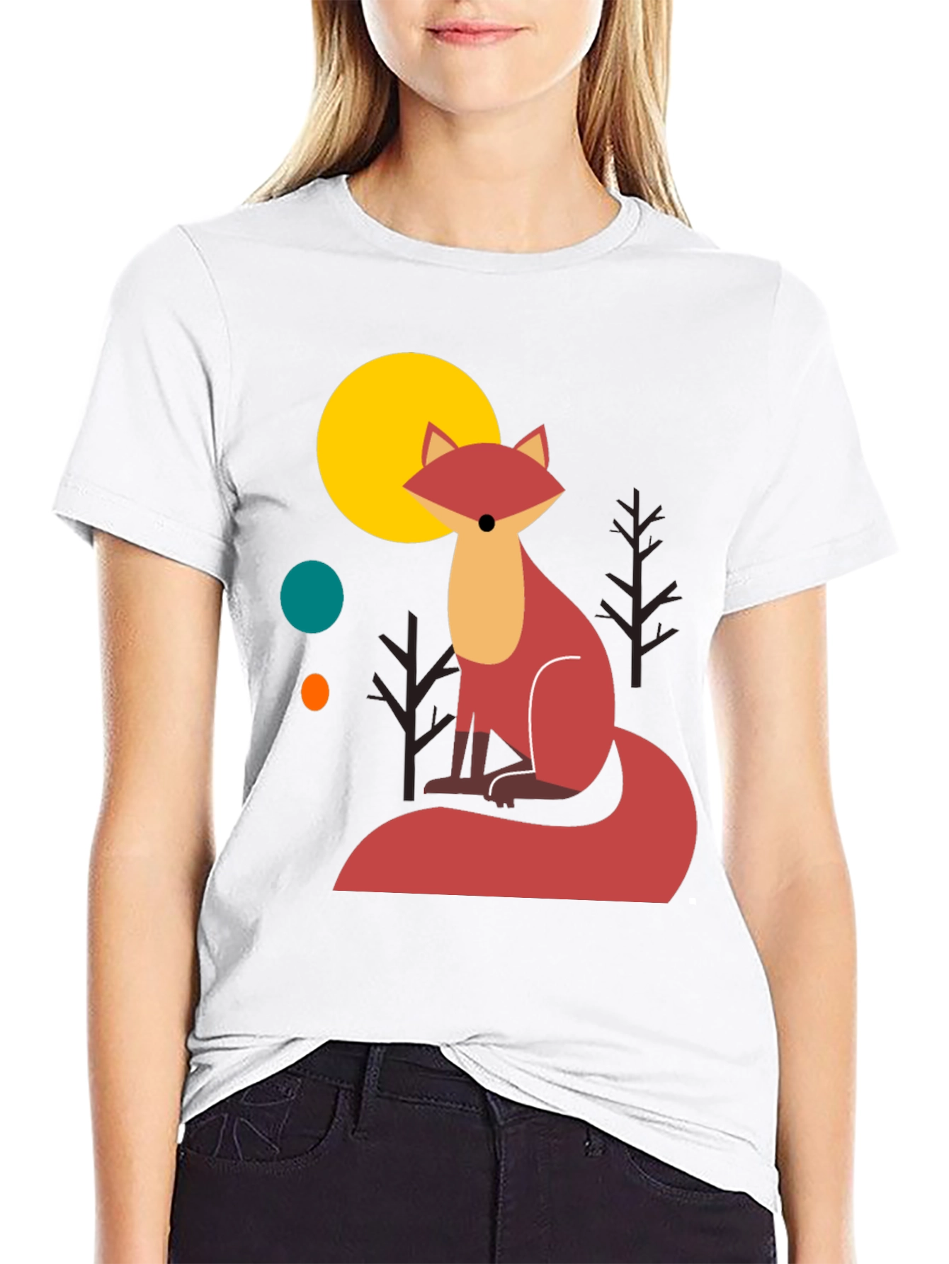 Fox Graphic T-Shirt - Stylish Mens Tee