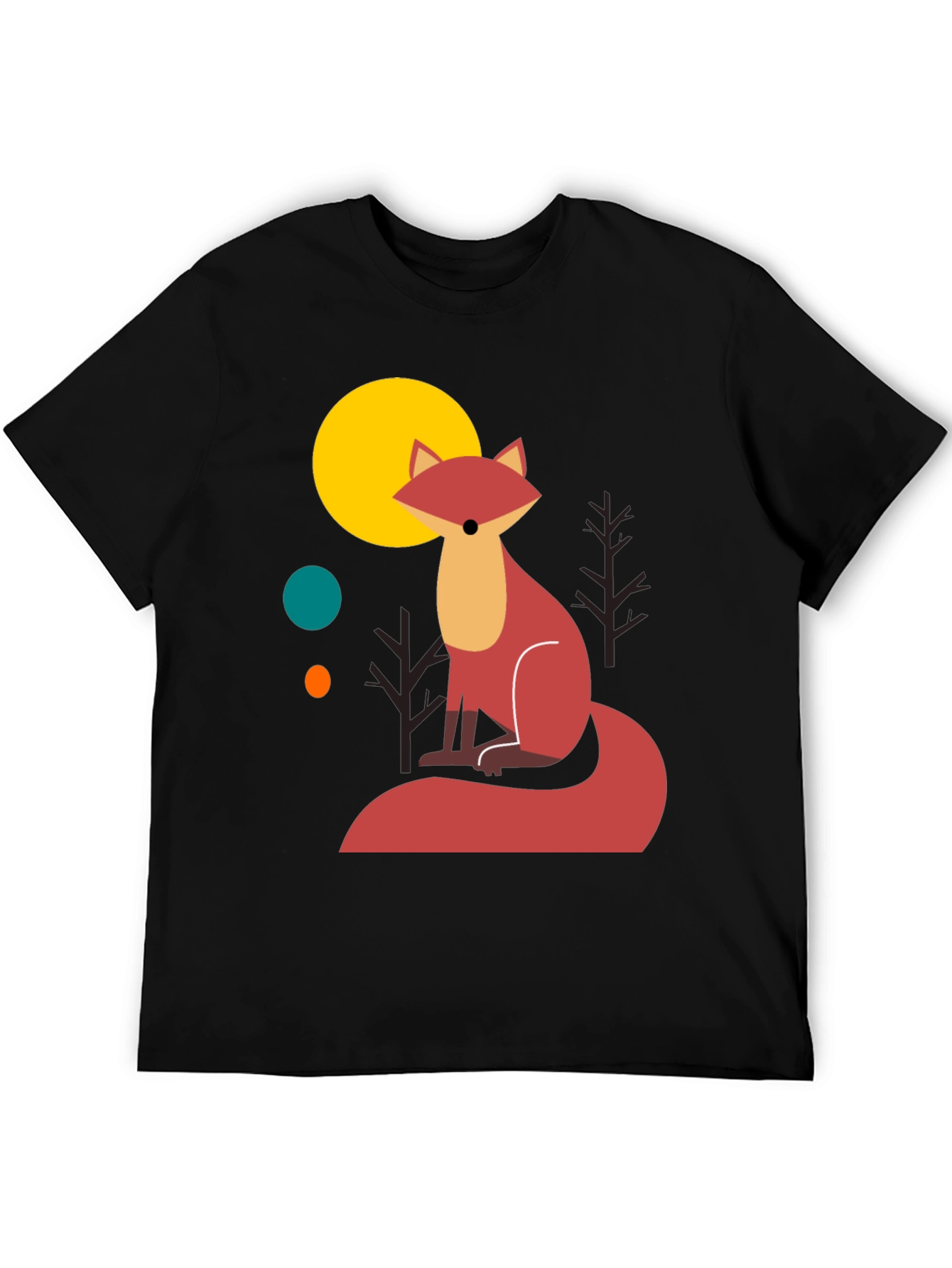 Fox Graphic T-Shirt - Stylish Mens Tee
