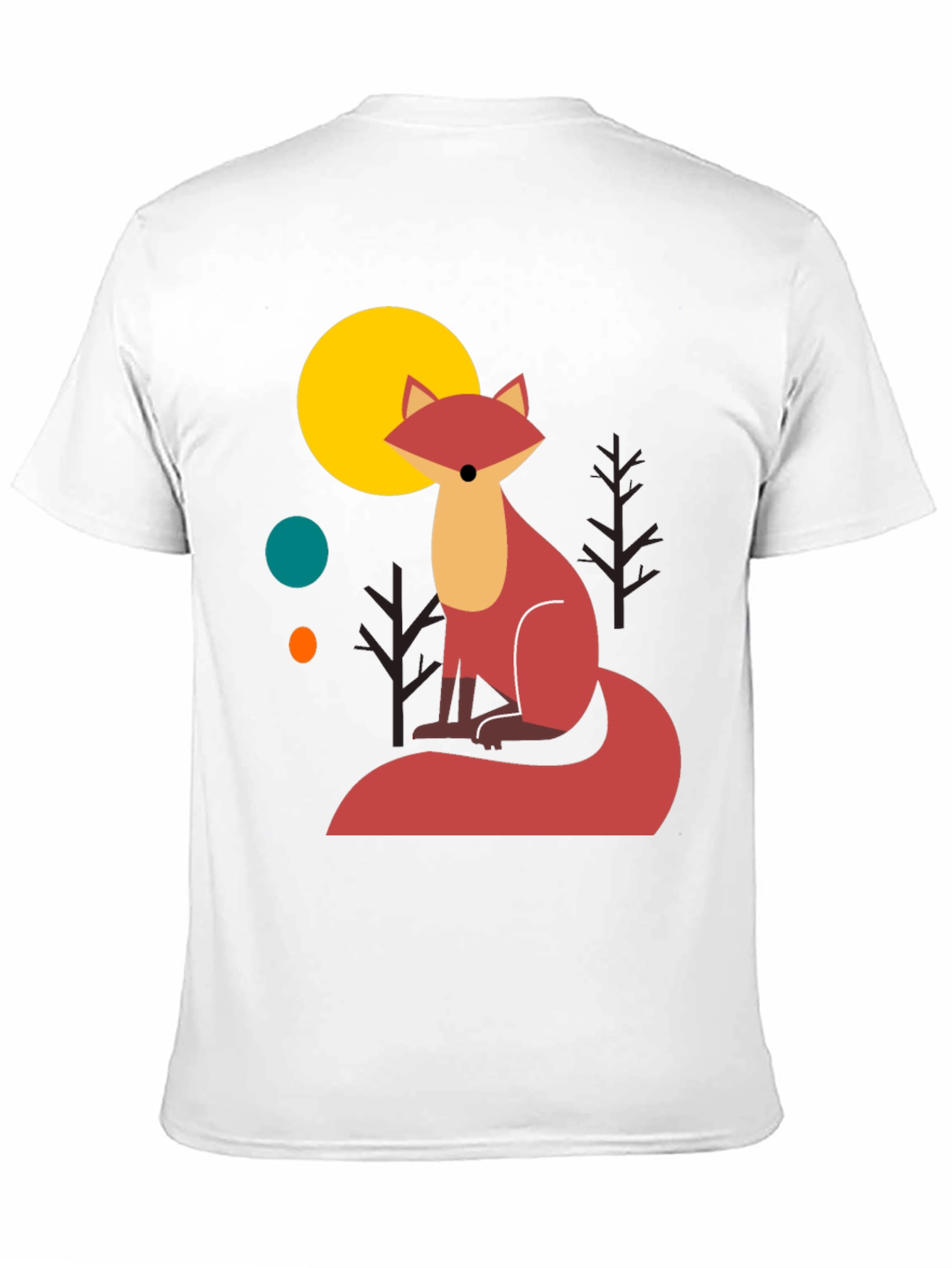 Fox Graphic T-Shirt - Stylish Mens Tee
