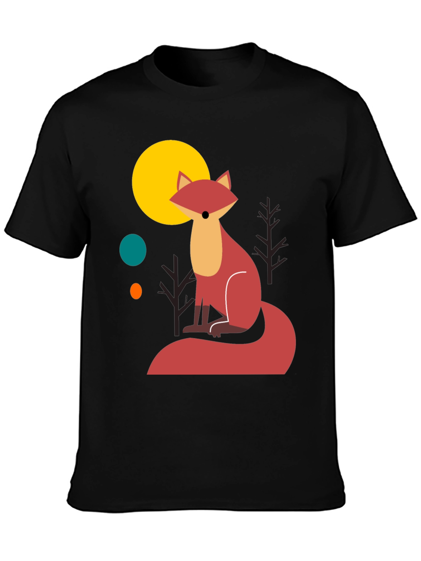 Fox Graphic T-Shirt - Stylish Mens Tee