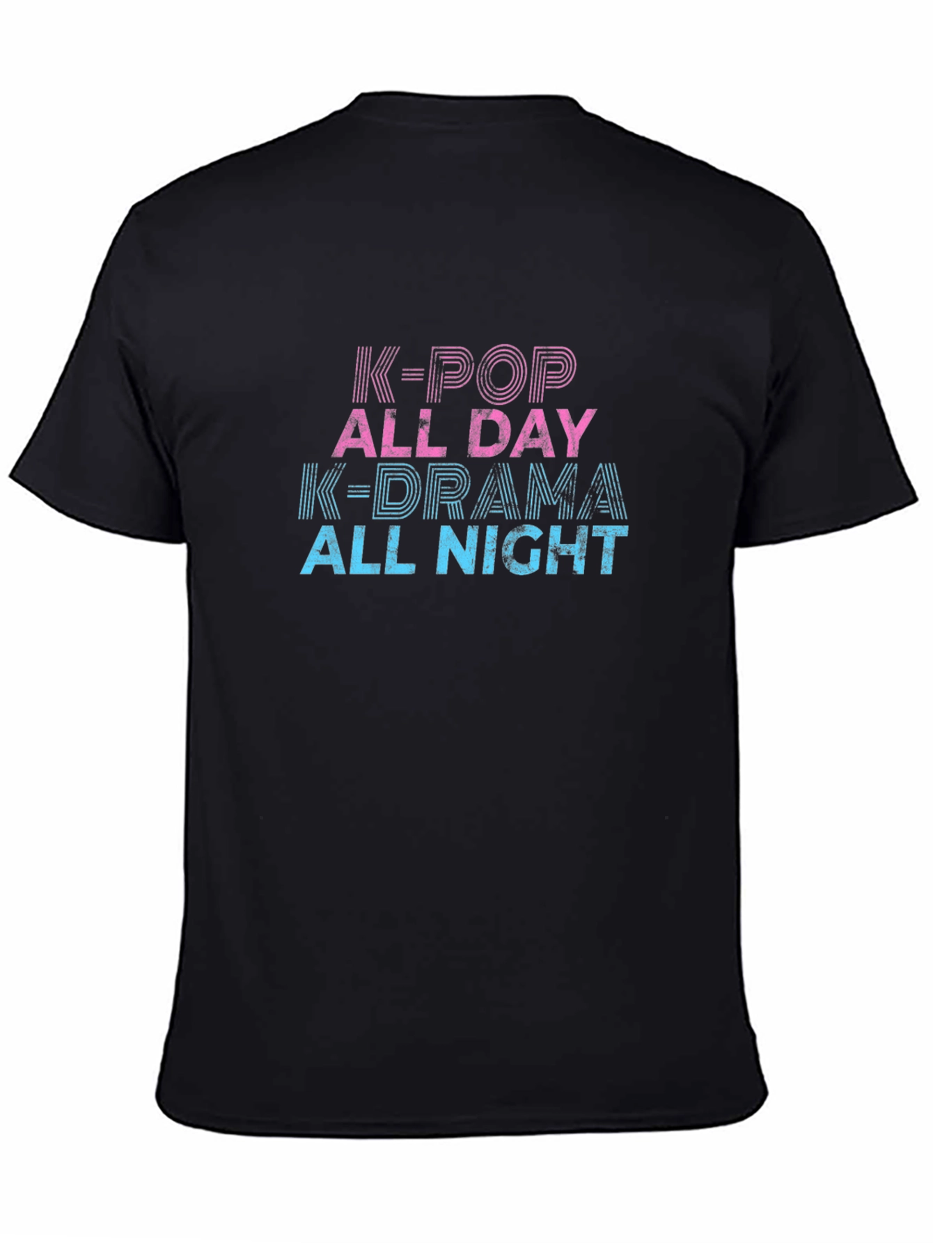 K-Pop & K-Drama All Day & Night Black Tee