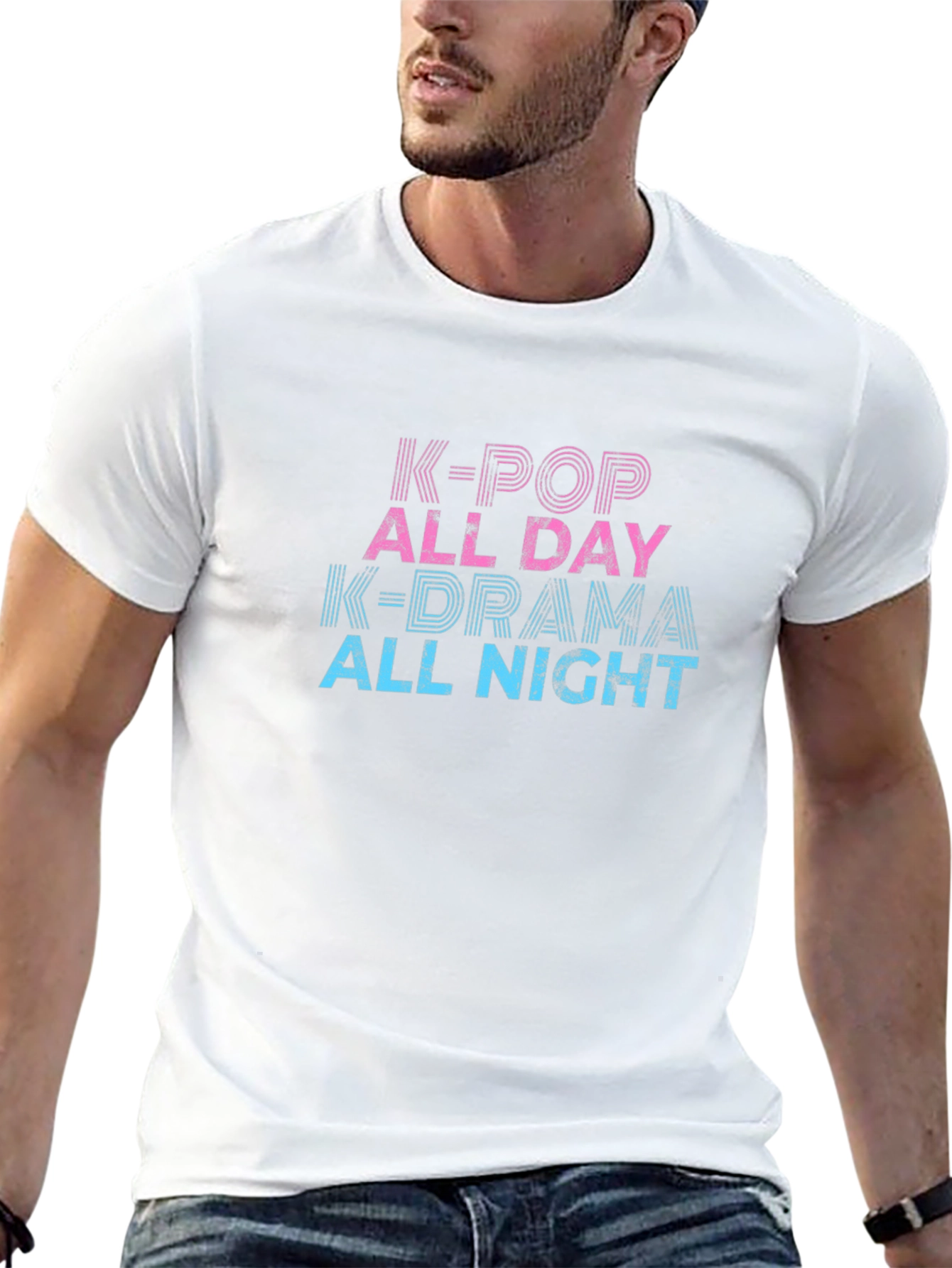 K-Pop & K-Drama All Day & Night Black Tee