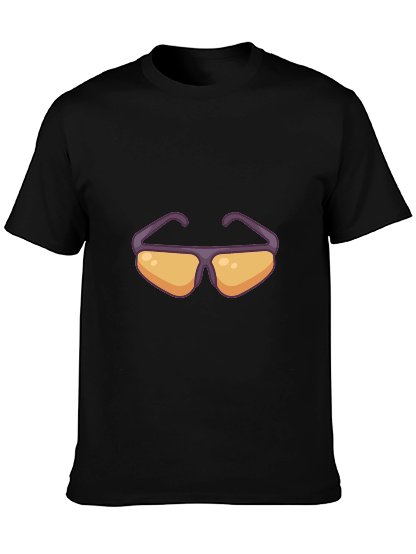 Sunglasses Graphic Black Tee - Cool & Casual