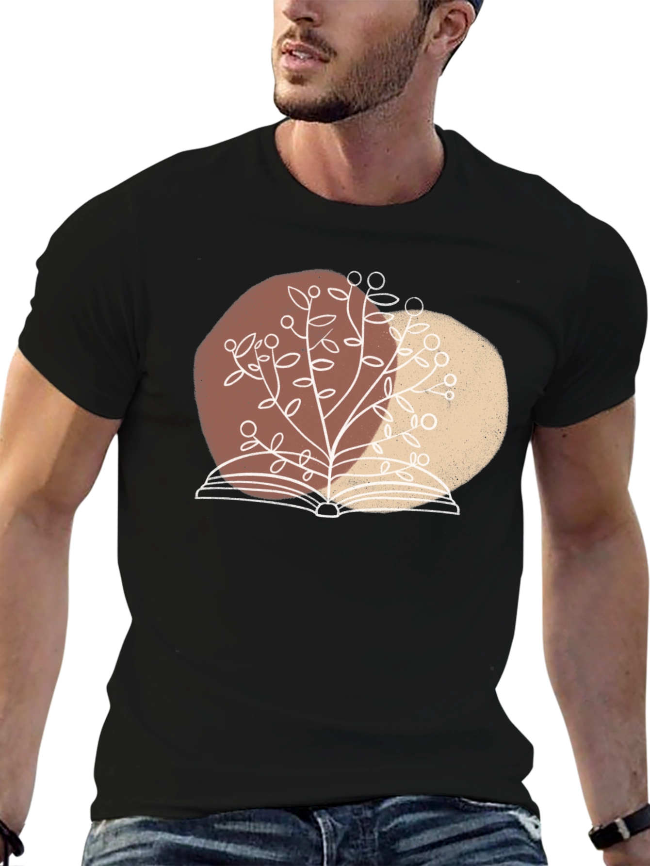 Book & Tree Graphic Tee