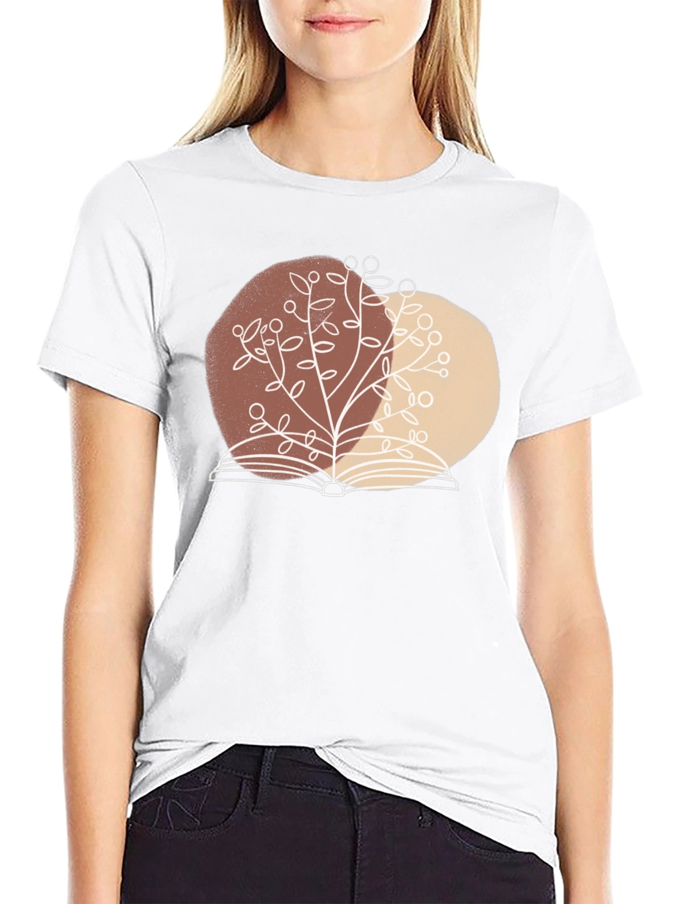 Book & Tree Graphic Tee